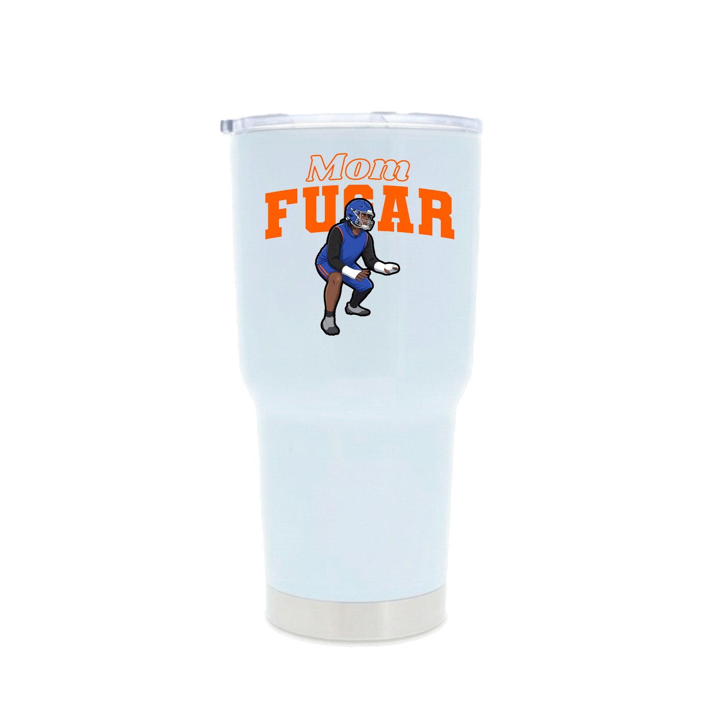 30oz Stainless Steel Tumbler — Mothers Day Block in White