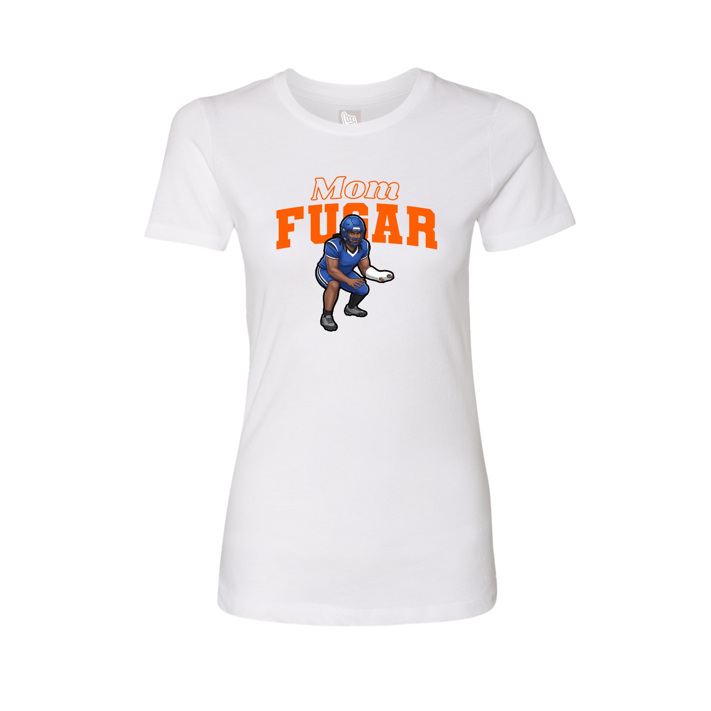 Womens Tee — Mothers Day Block in White