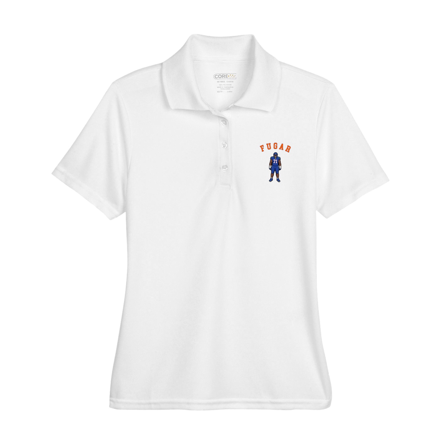 Womens Performance Polo — Shirsey Arch in White