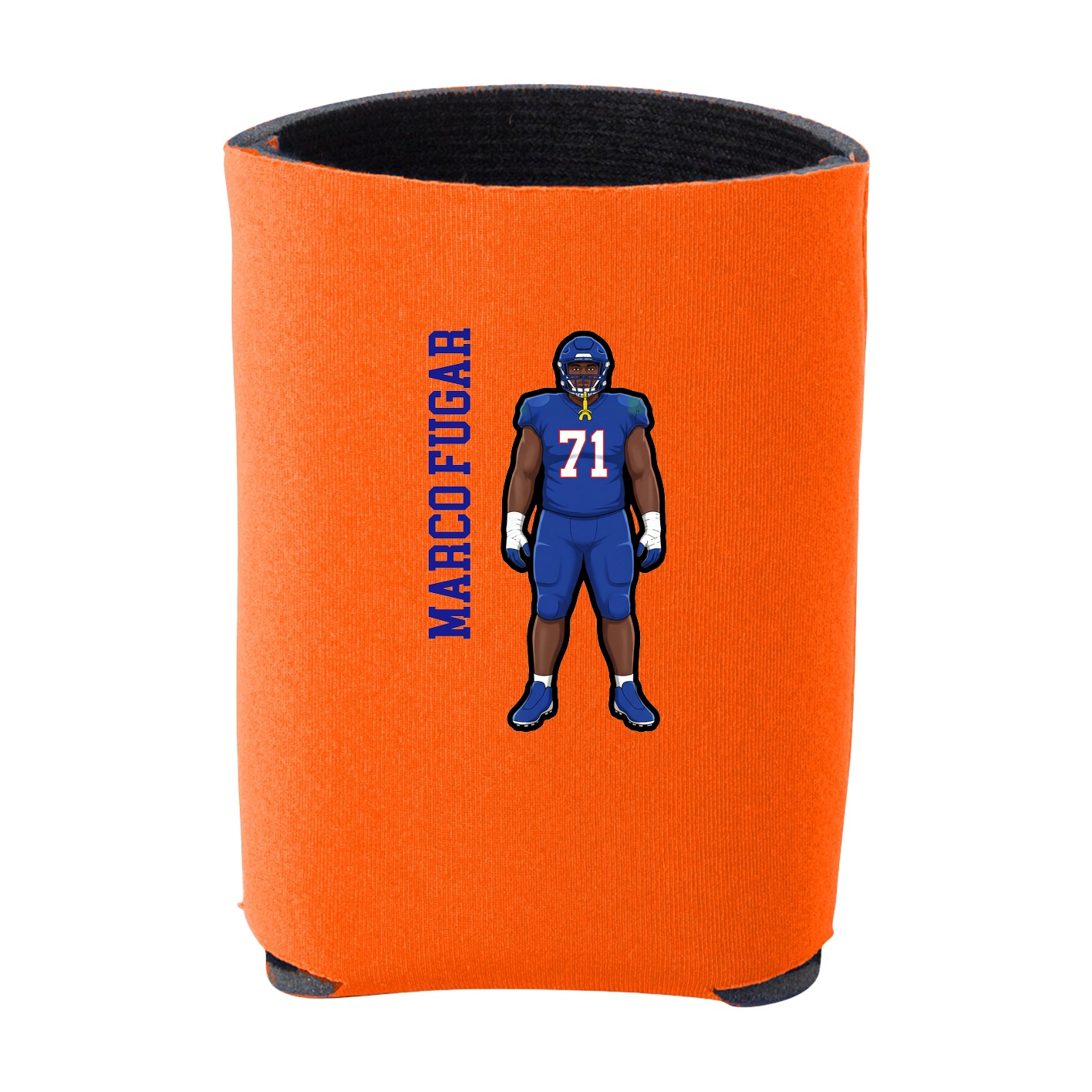 Can Holder — Name Vertical in Orange