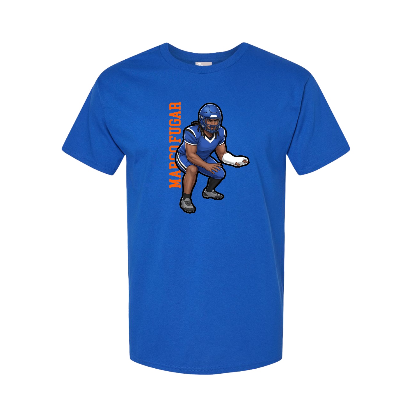 Tee — Name Vertical in Royal