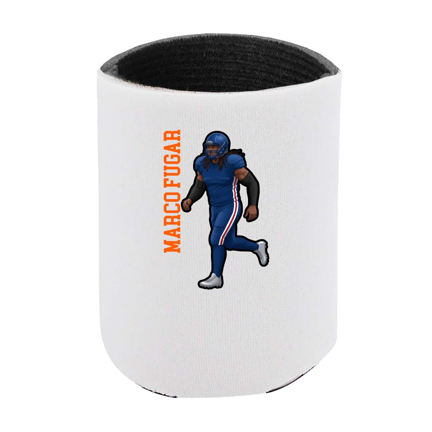 Can Holder — Name Vertical in White