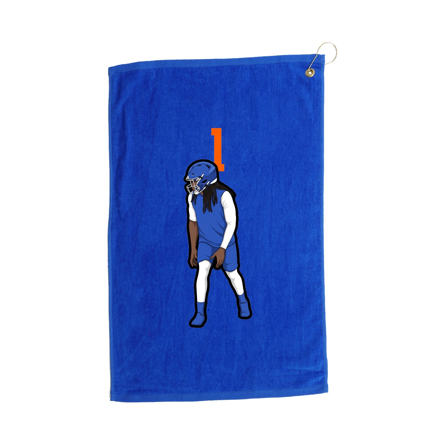 Golf Towel — Number Top in Royal