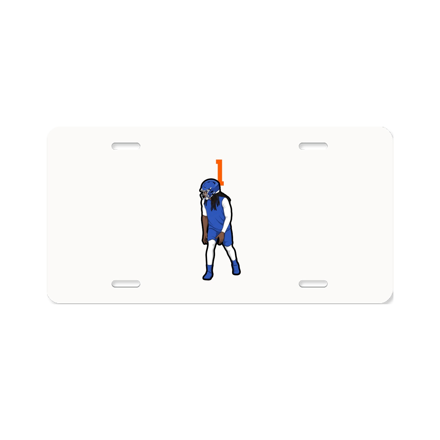 License Plate — Number Top in Classic