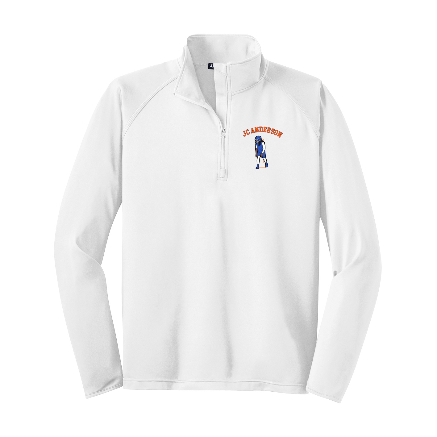 Q-Zip Pullover — Shirsey Arch in White