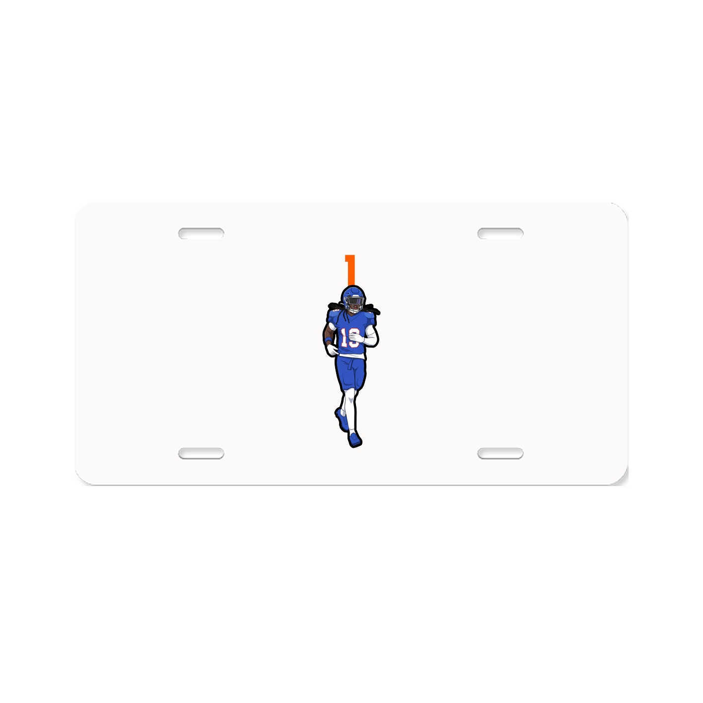 License Plate — Number Top in Classic