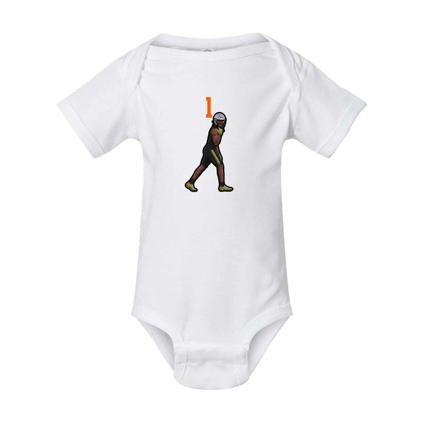 Baby Onesie — Number Top in White
