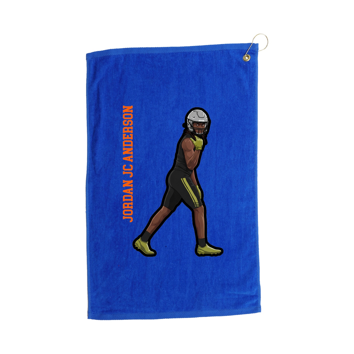 Golf Towel — Name Vertical in Royal