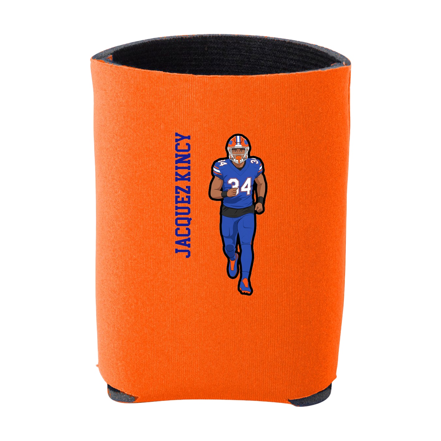 Can Holder — Name Vertical in Orange