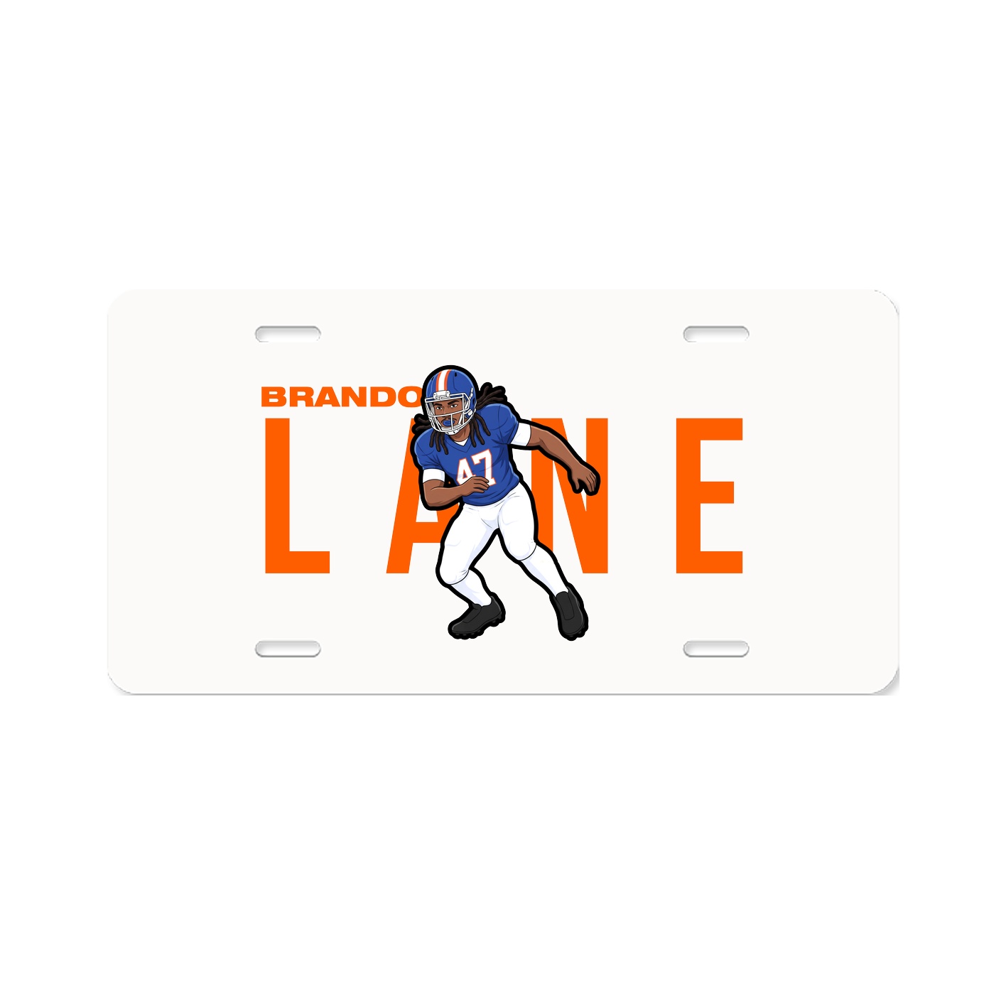License Plate — Player Name in Classic
