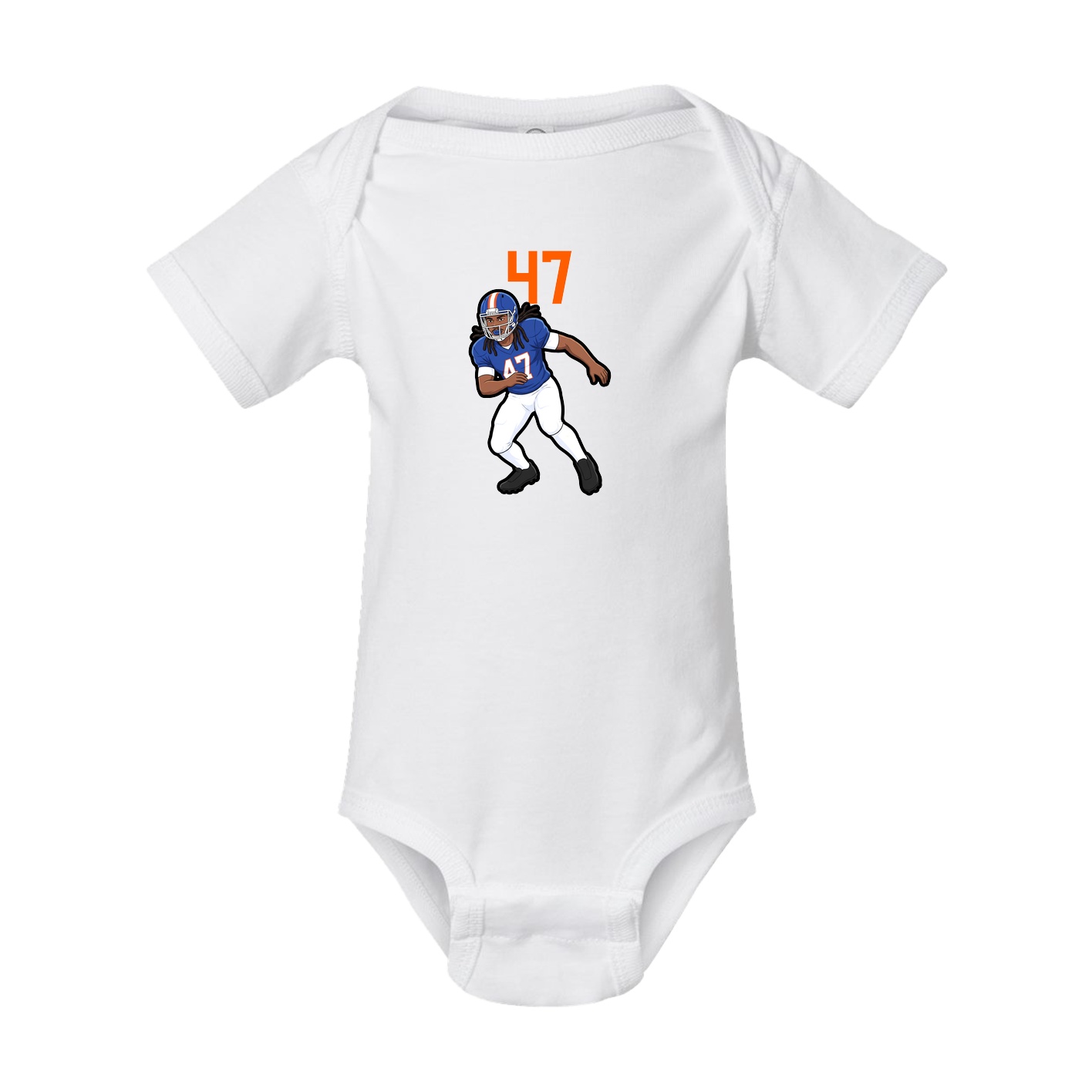 Baby Onesie — Number Top in White