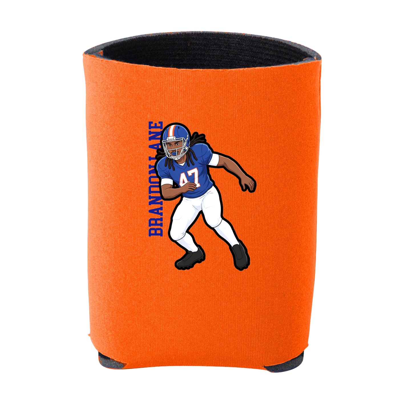 Can Holder — Name Vertical in Orange