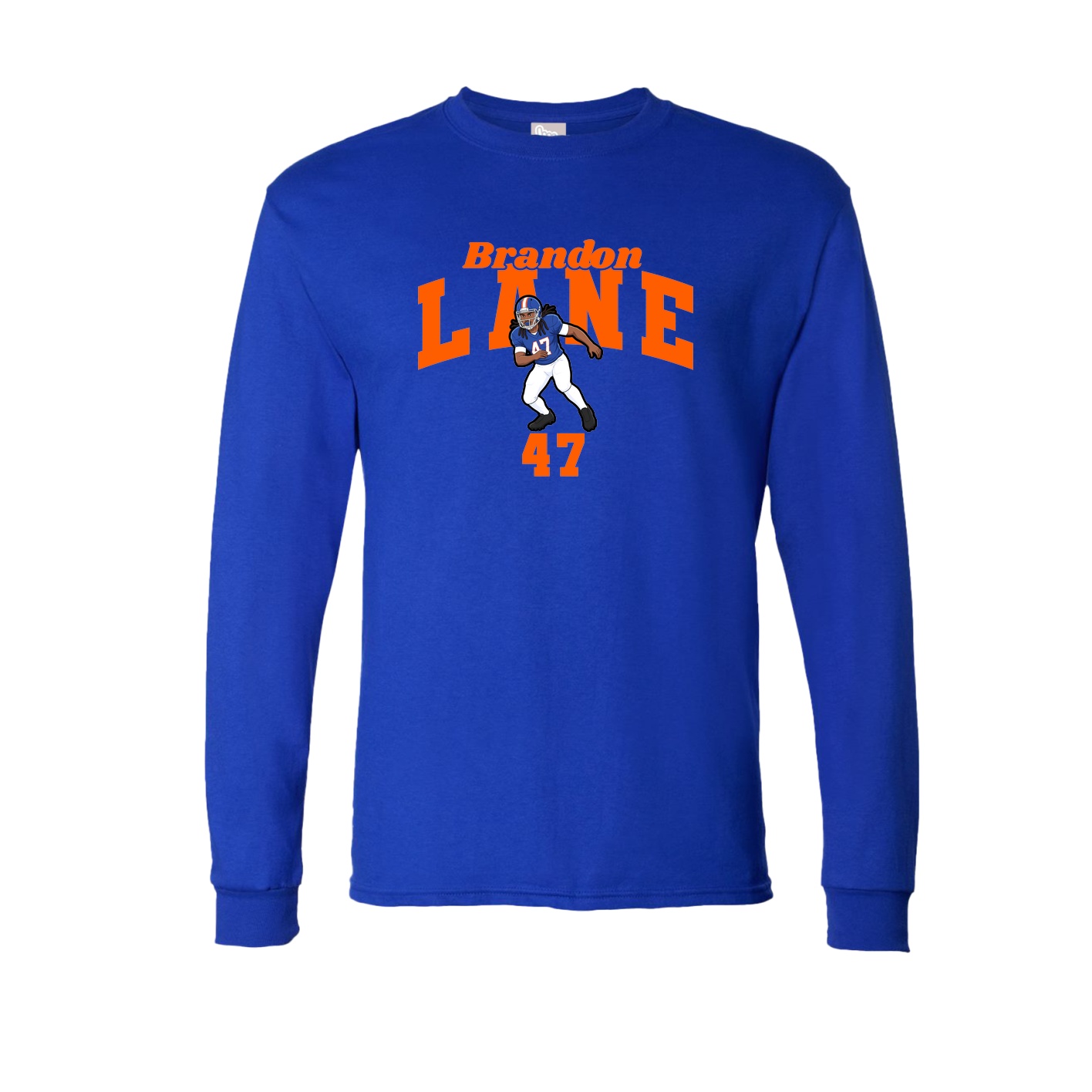 Long Sleeve Tee — Signature Arch in Royal