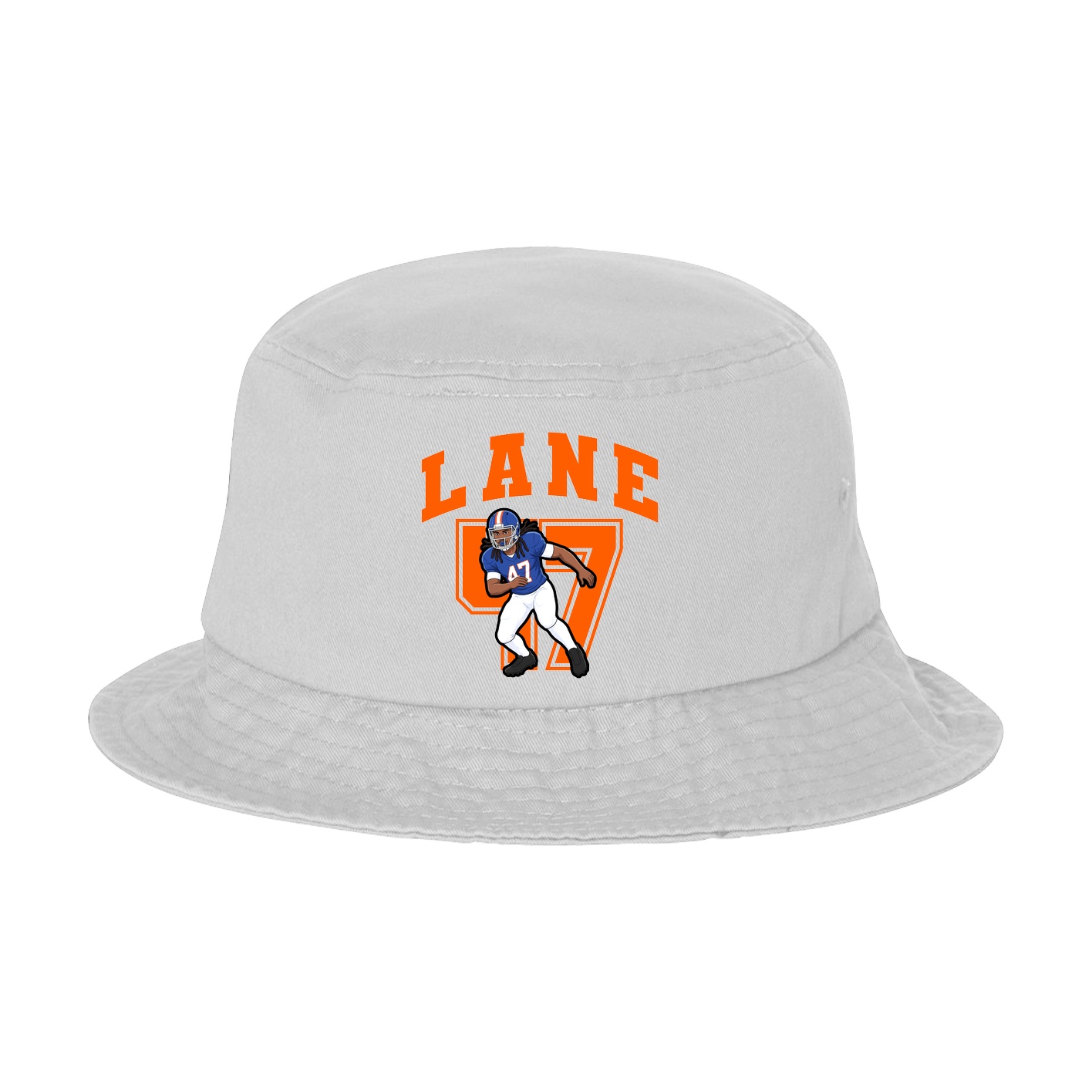 Bucket Cap — Number in White