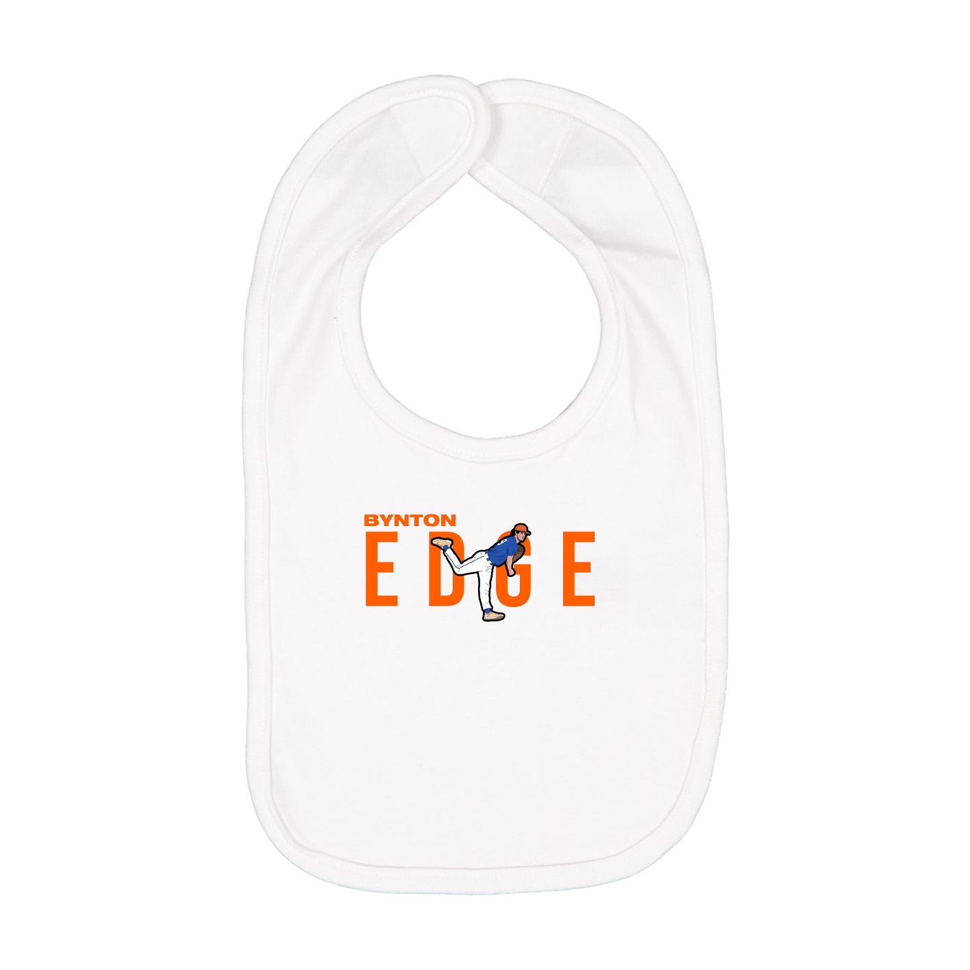Infant Bib — Player Name in White