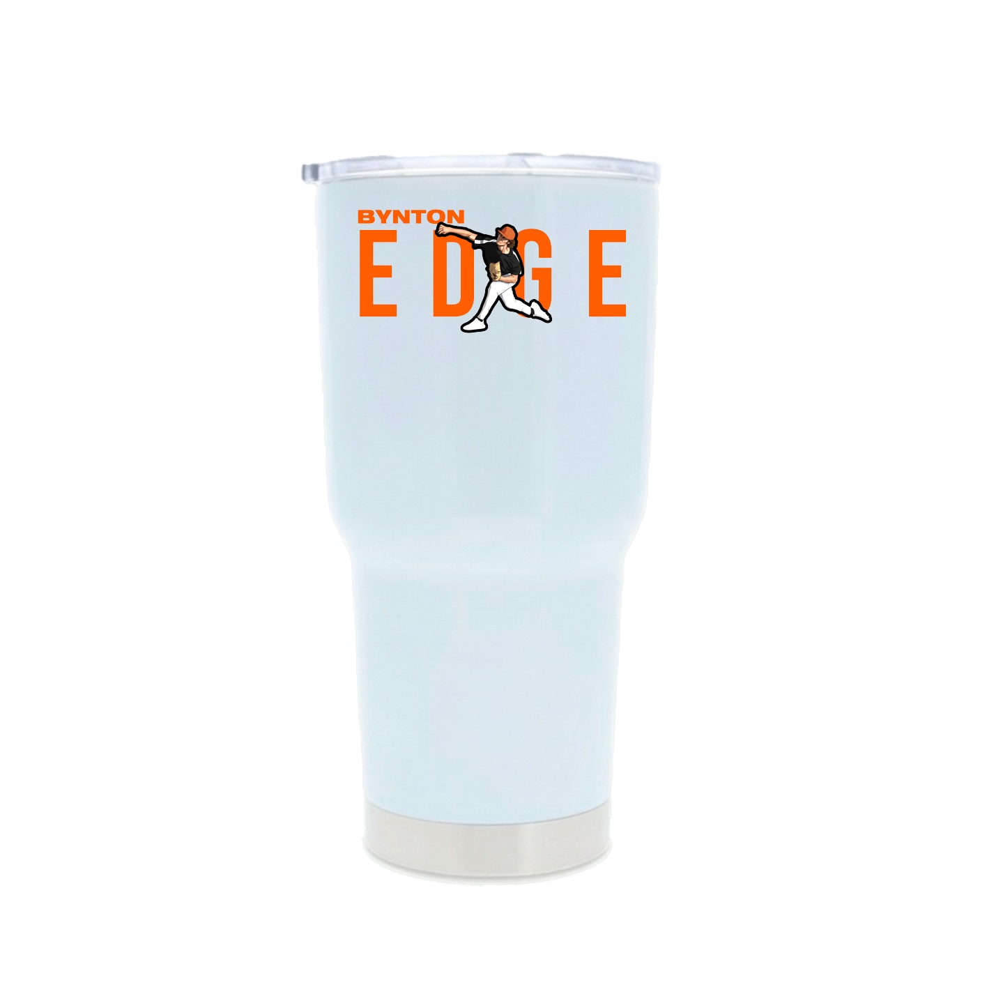 30oz Stainless Steel Tumbler — Player Name in White