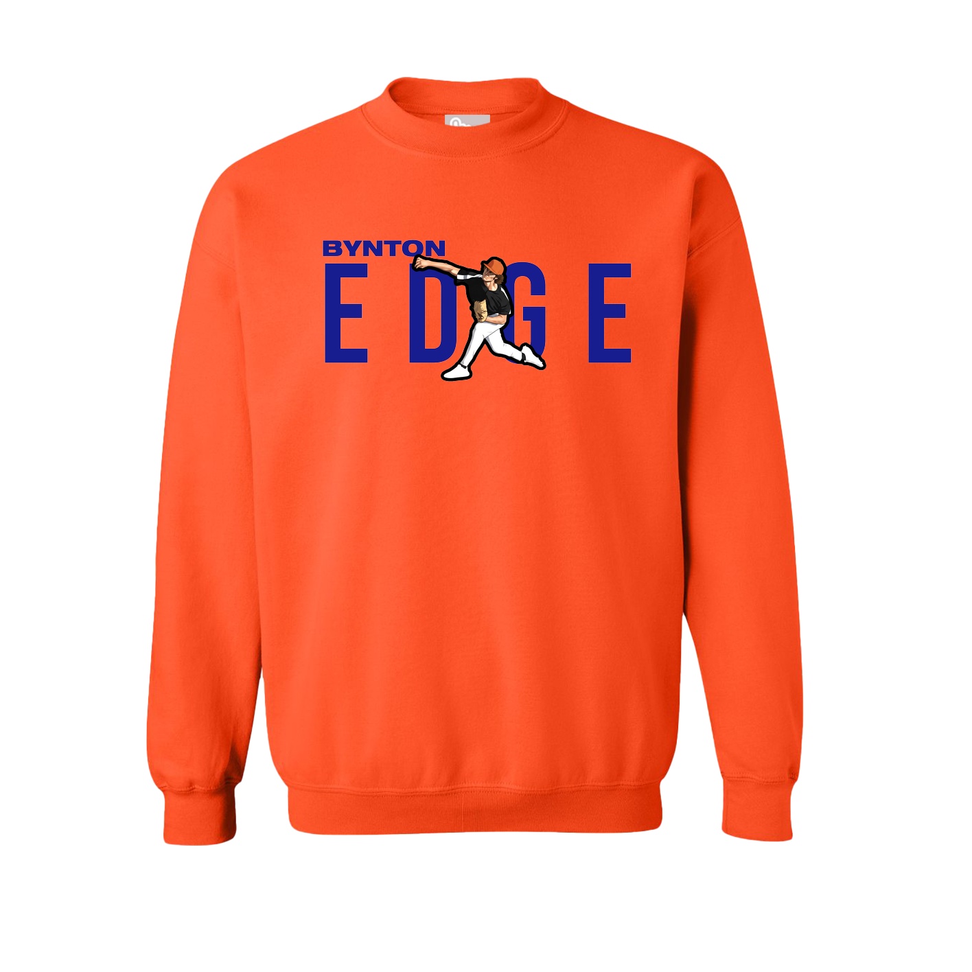 Fleece Crew — Player Name in Orange