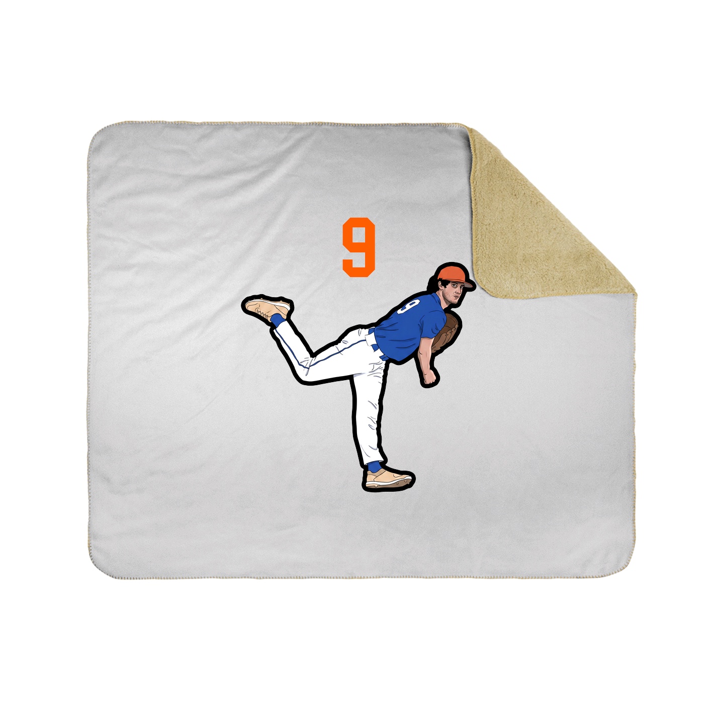 Throw Blanket — Number Top in White