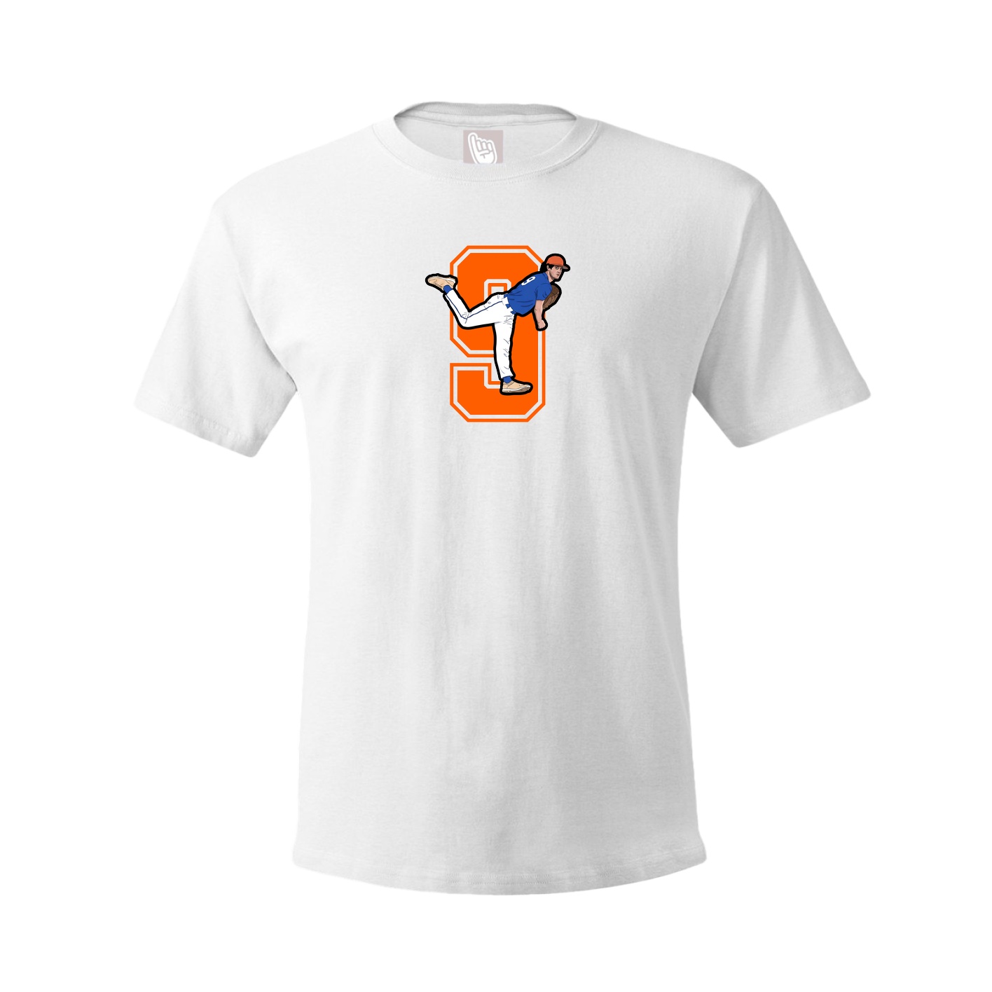 Youth Tee — Number in White