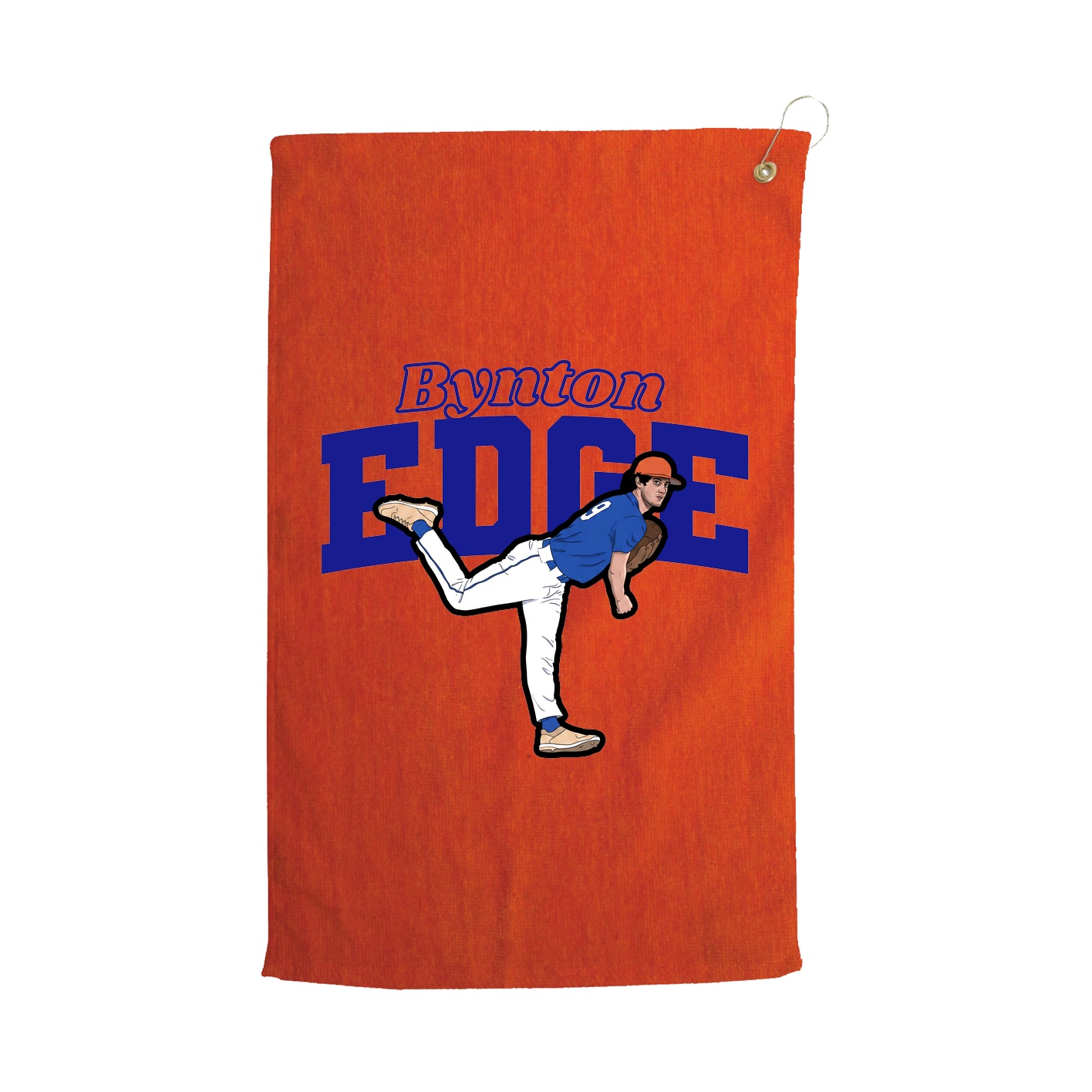 Golf Towel — Name Arch in Orange