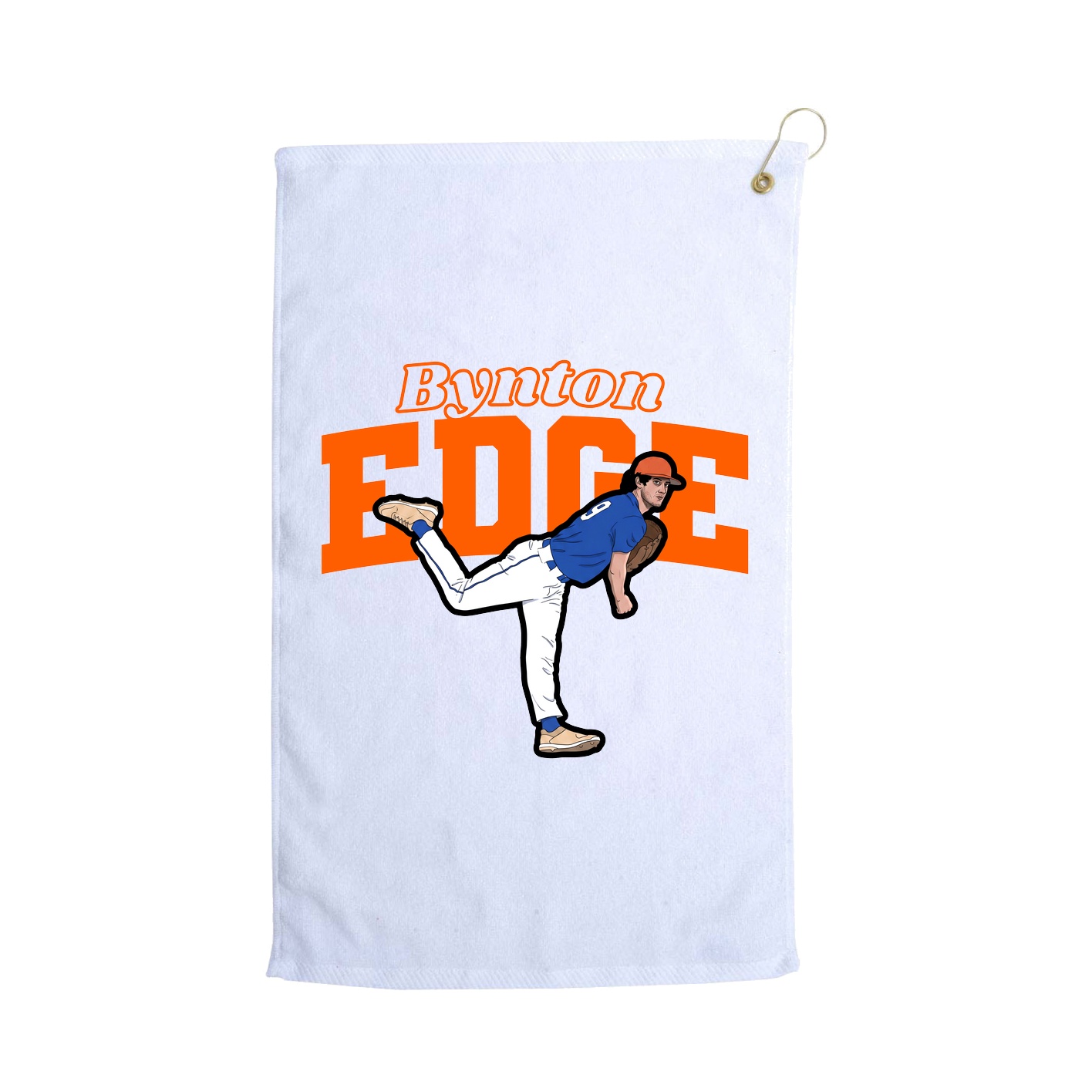 Golf Towel — Name Arch in White