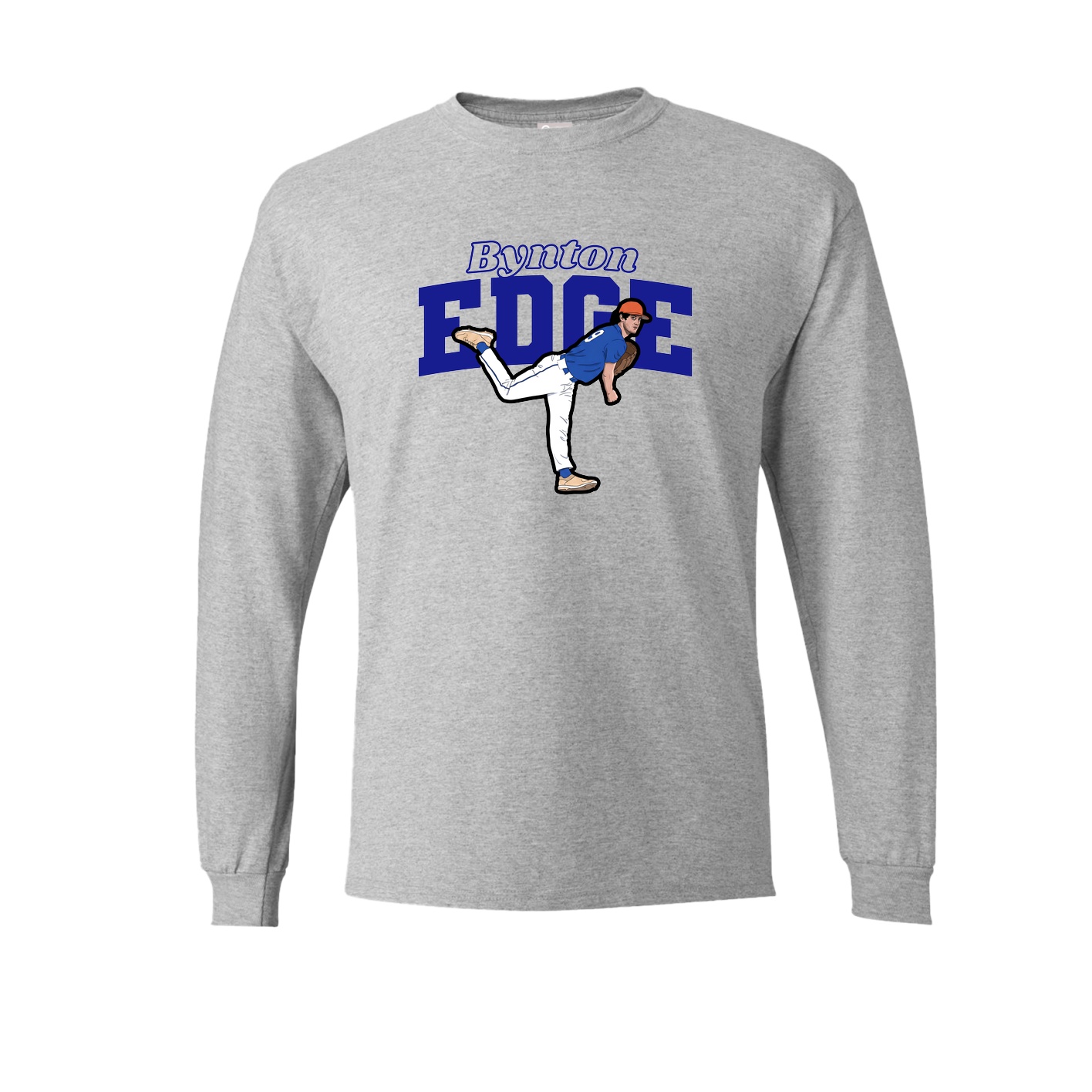 Long Sleeve Tee — Name Arch in Grey