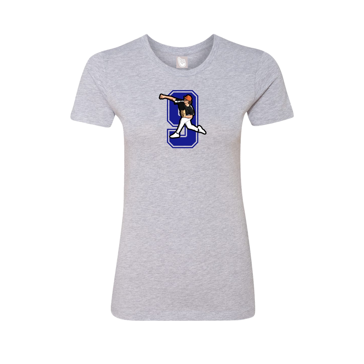 Womens Tee — Number in Grey