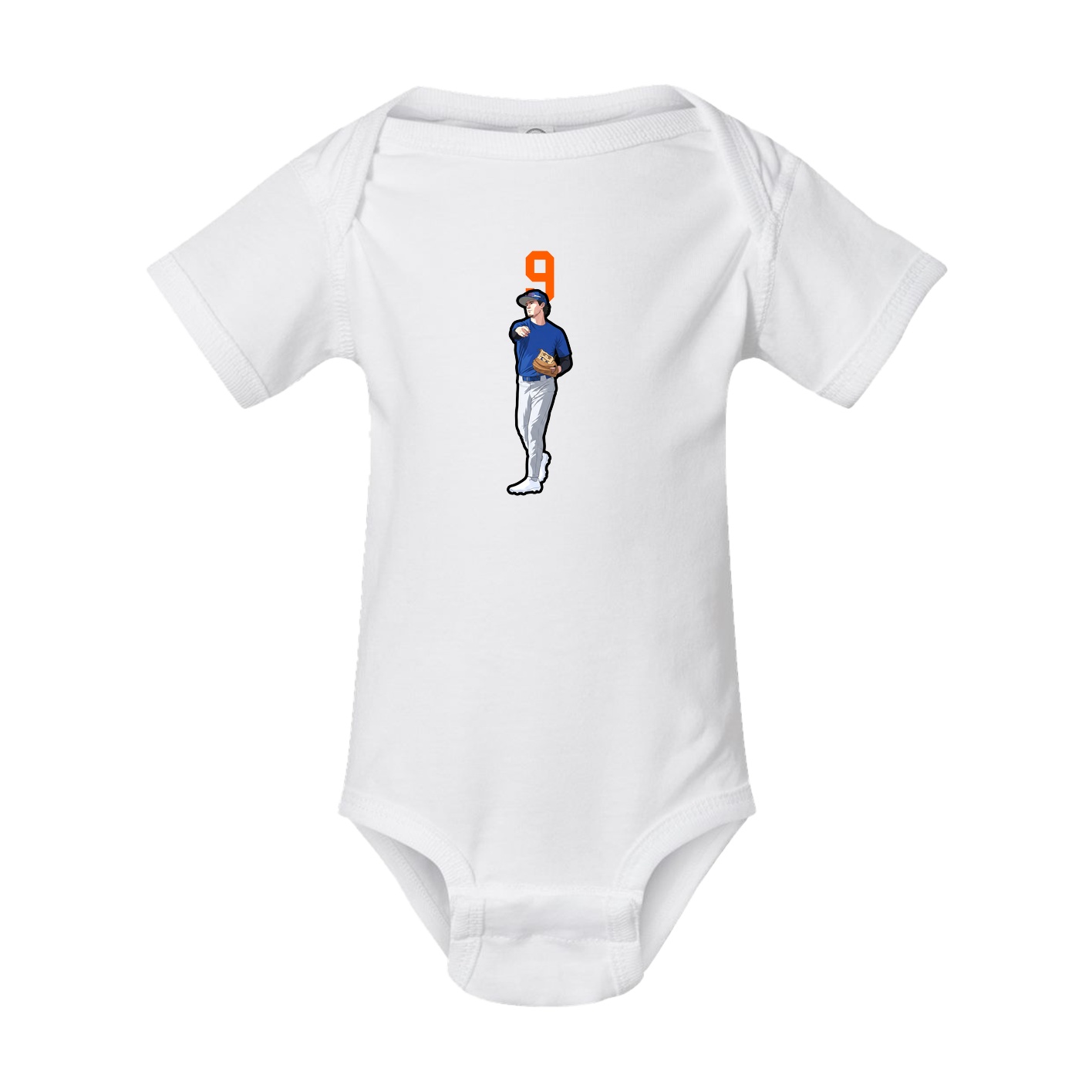 Baby Onesie — Number Top in White