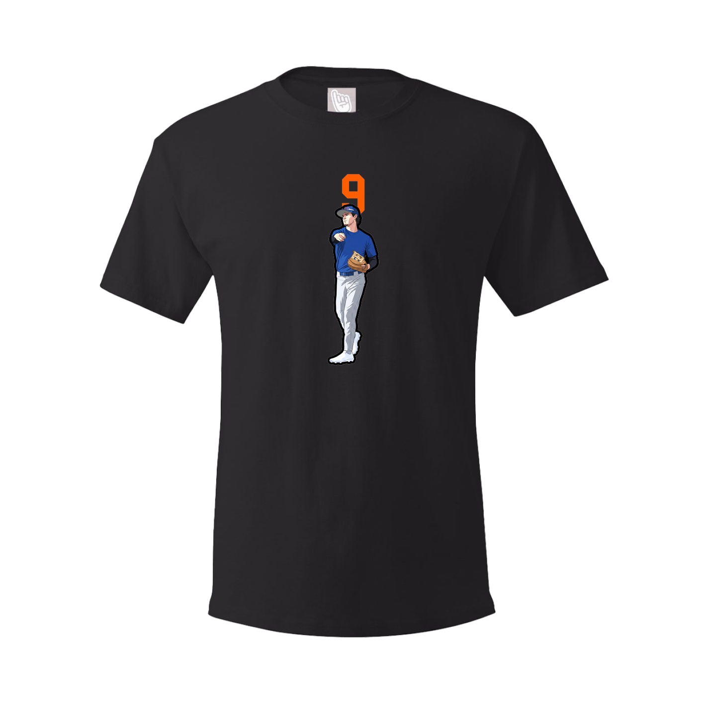 Youth Tee — Number Top in Black