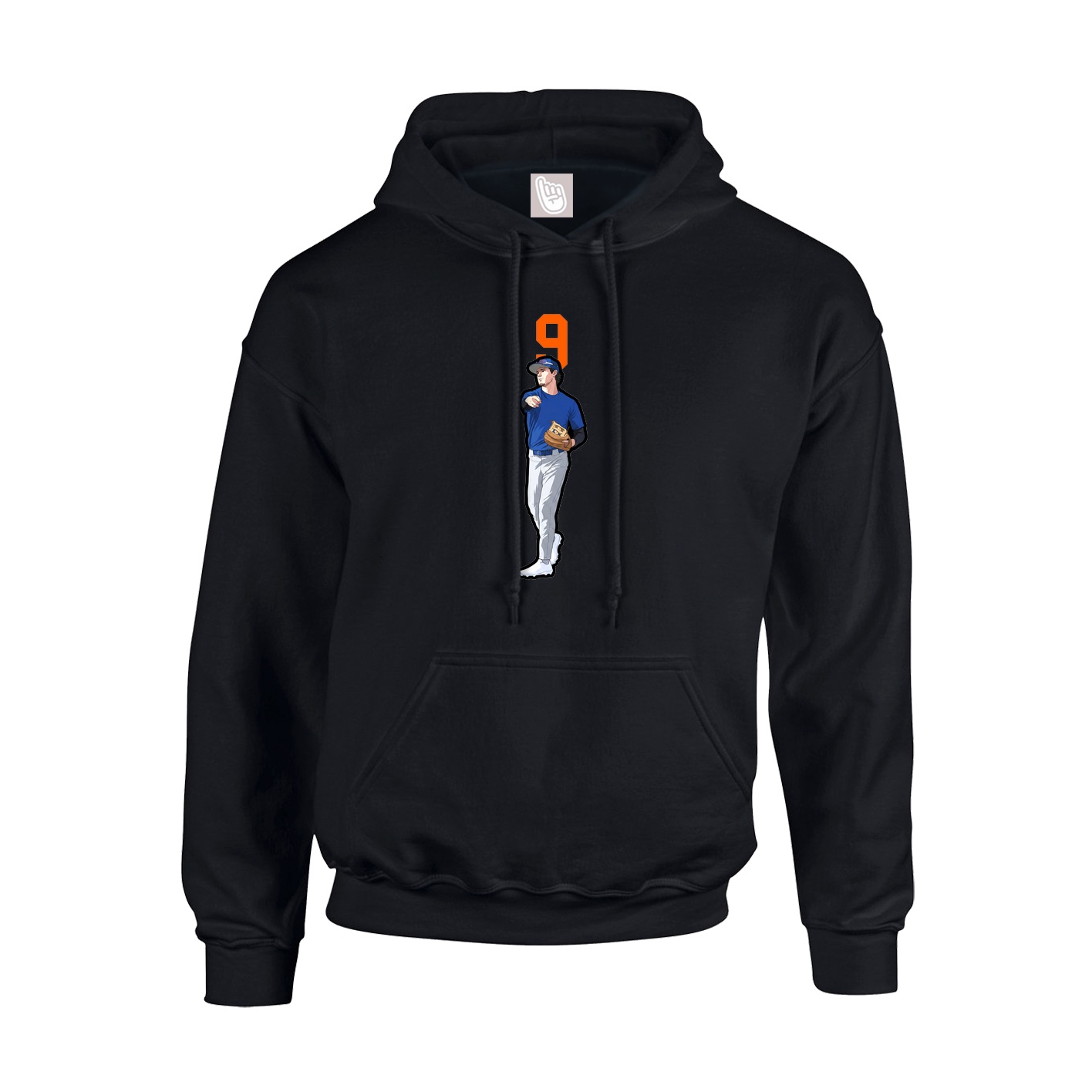 Youth Hoodie — Number Top in Black