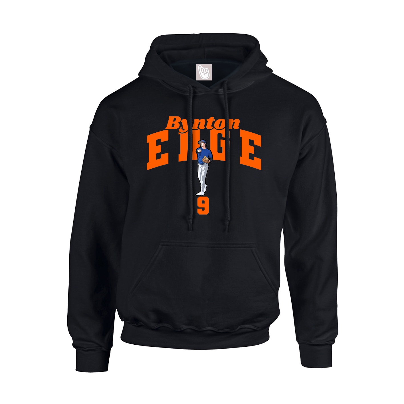 Youth Hoodie — Signature Arch in Black