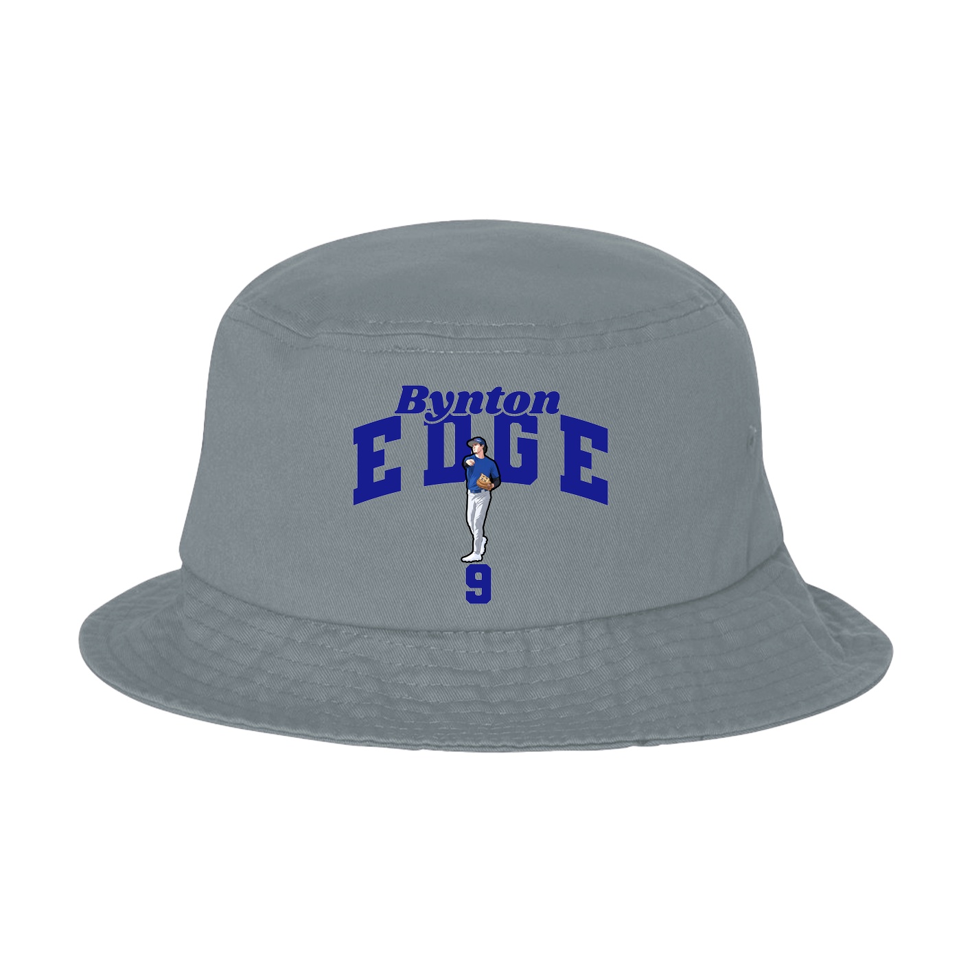 Bucket Cap — Signature Arch in Grey