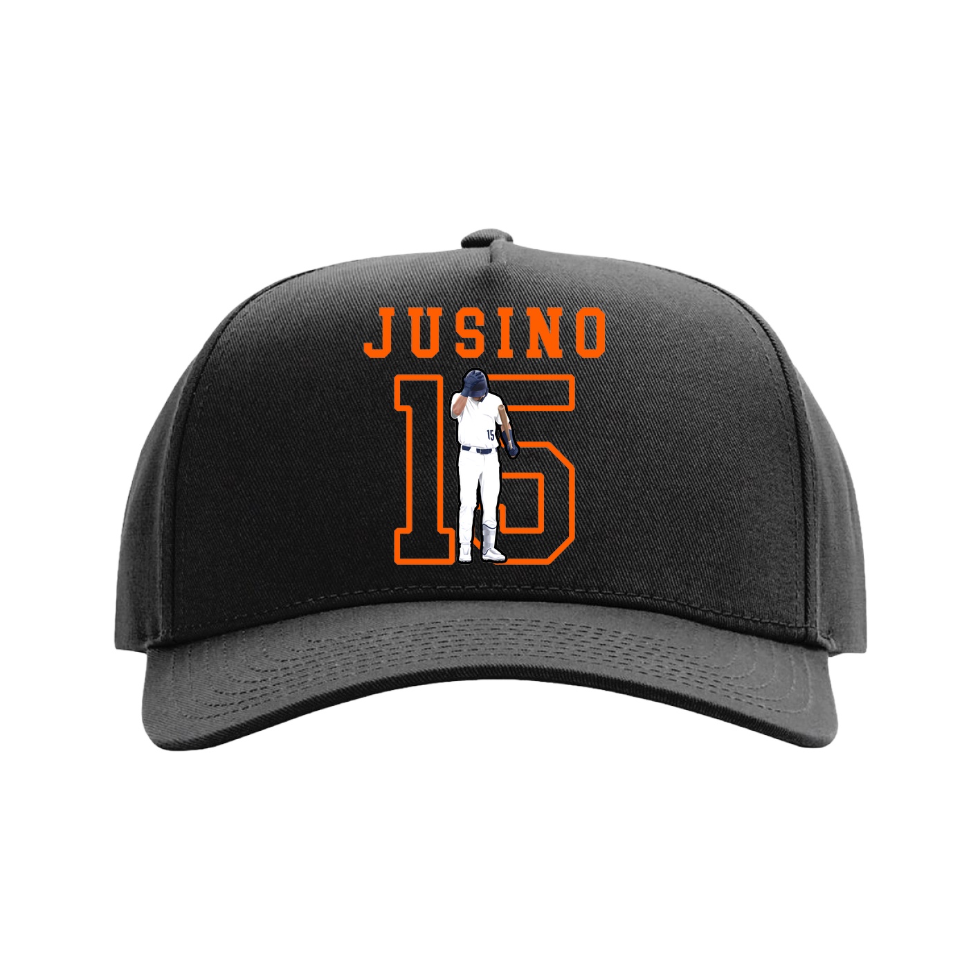 Full Fabric Five-Panel Champ Cap — Shirsey in Black