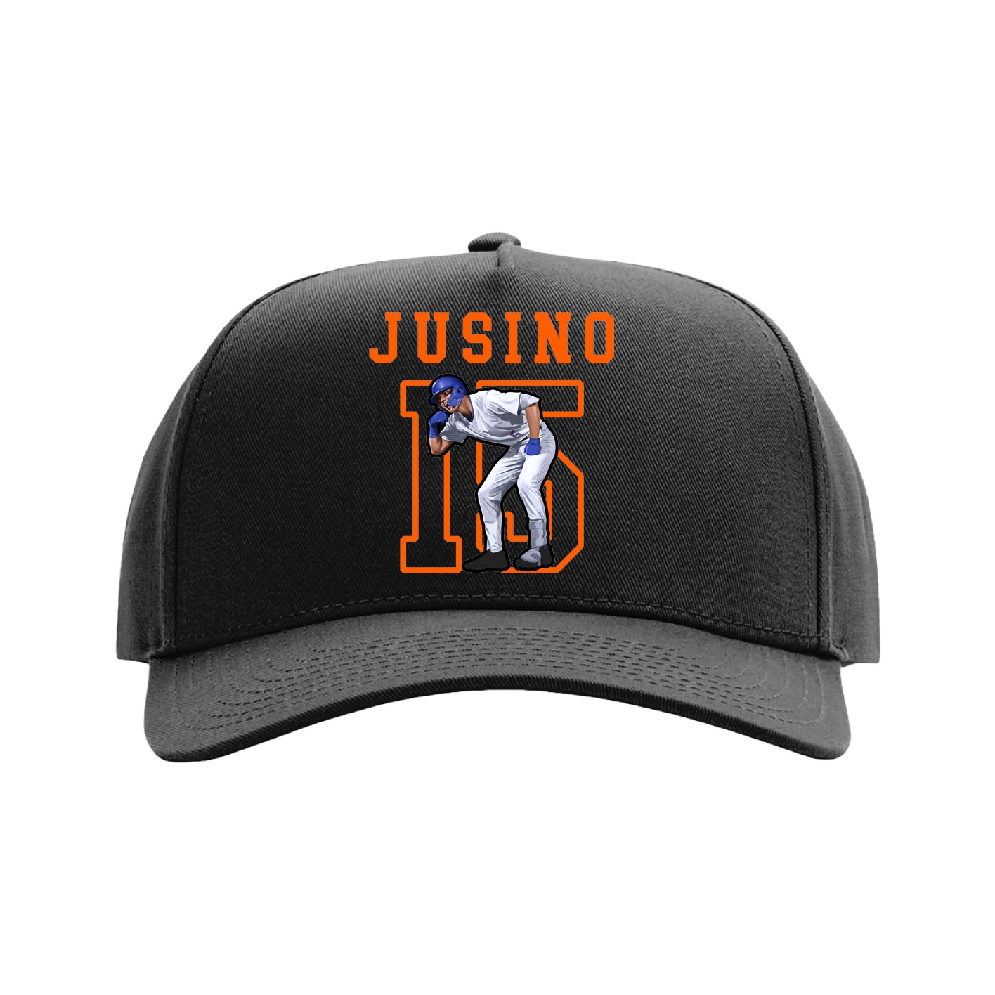 Full Fabric Five-Panel Champ Cap — Shirsey in Black