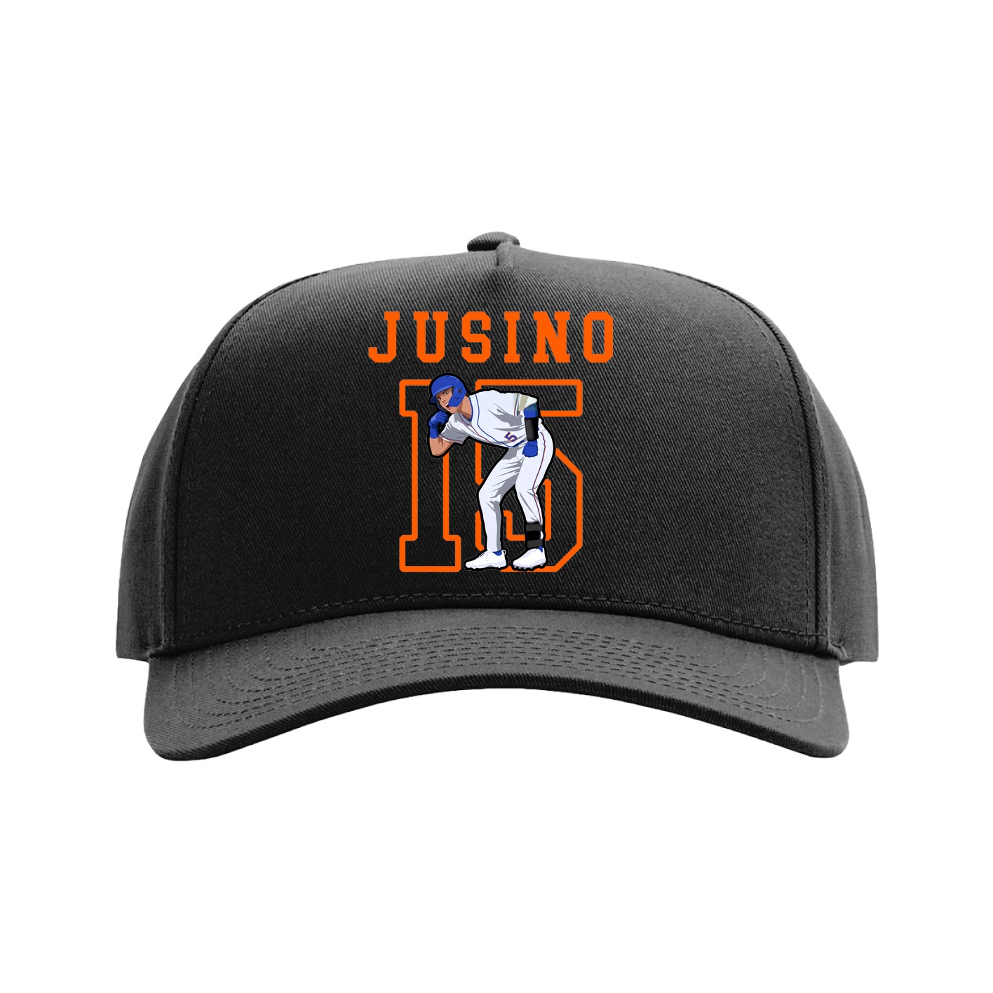 Full Fabric Five-Panel Champ Cap — Shirsey in Black