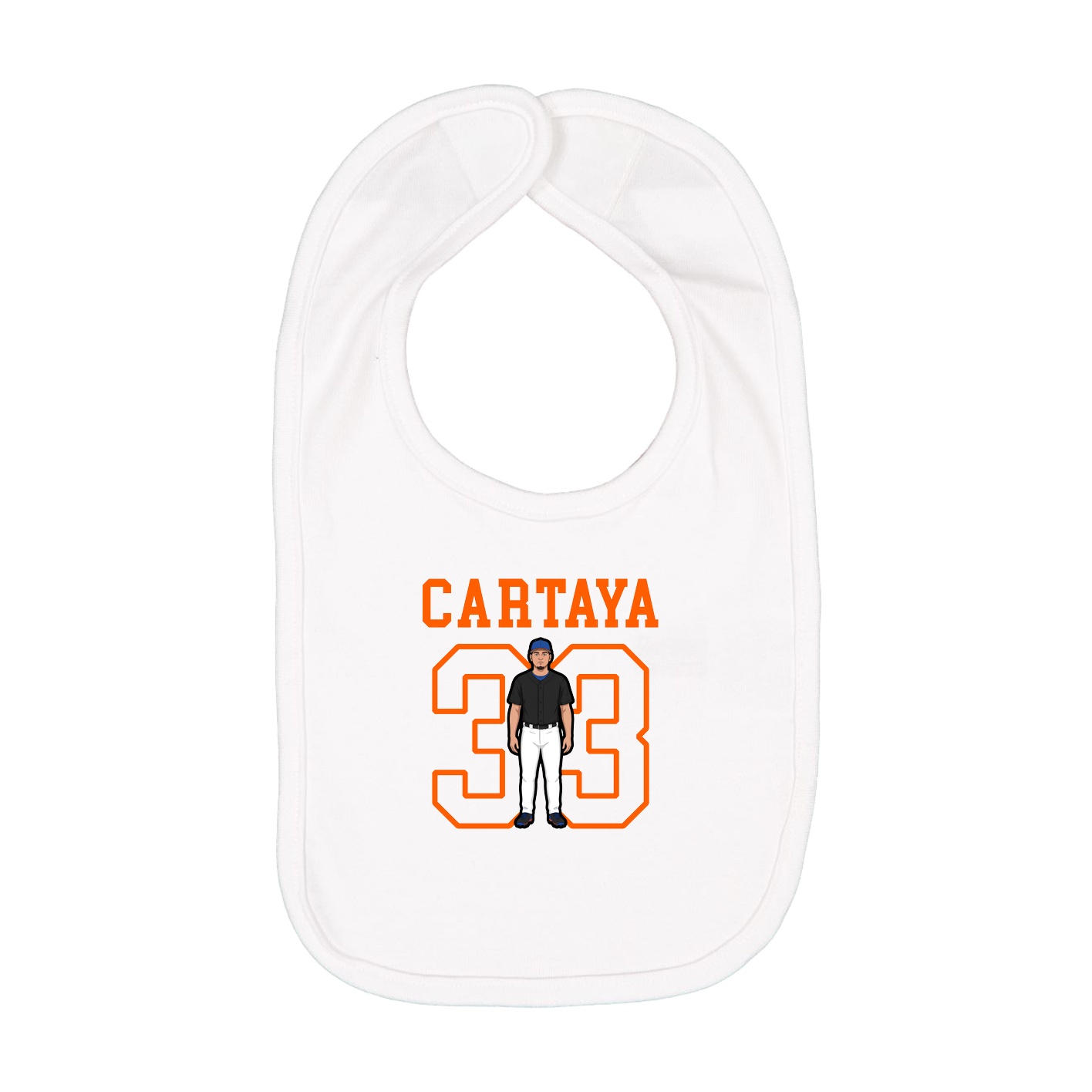 Infant Bib — Shirsey in White