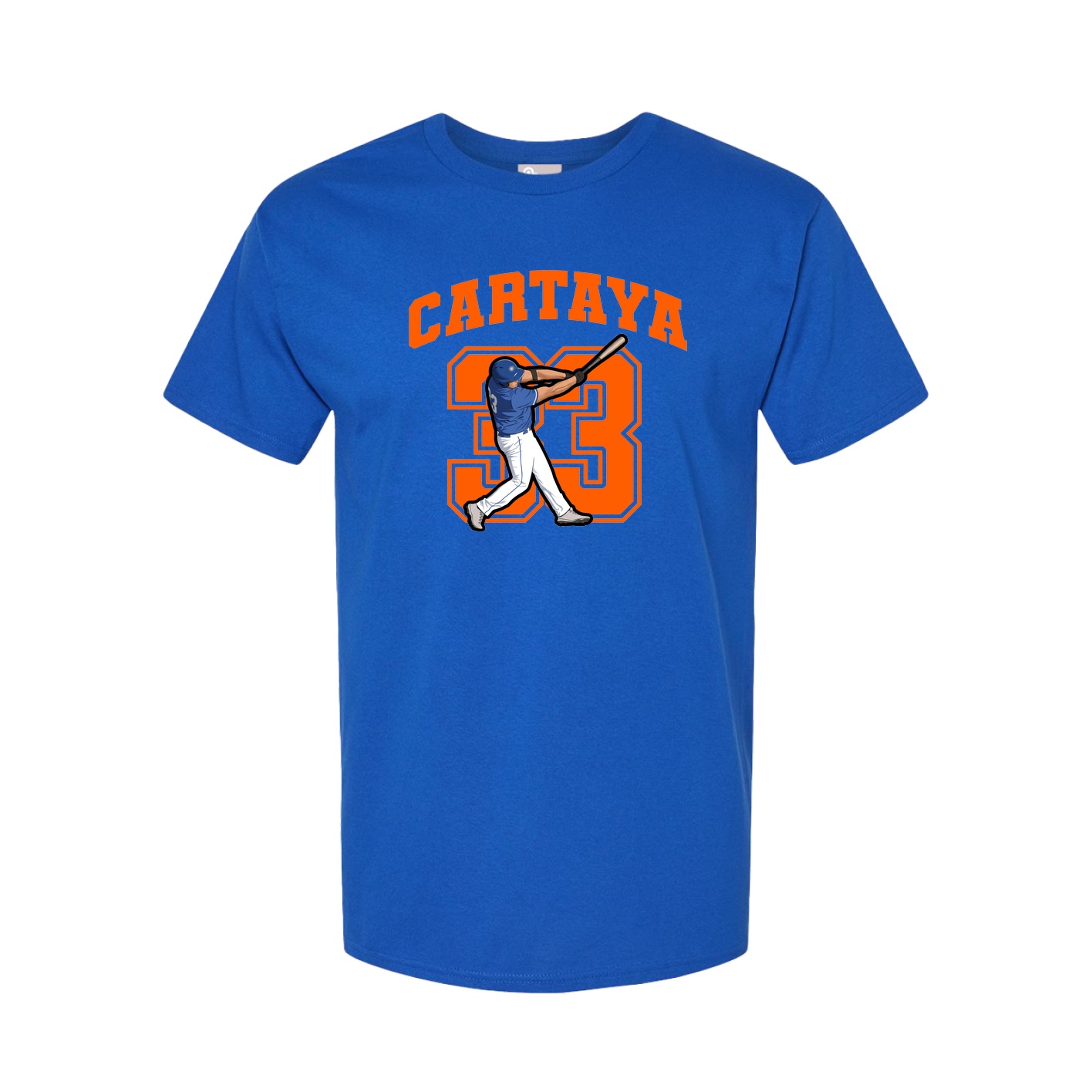 Youth Tee — Number in Royal