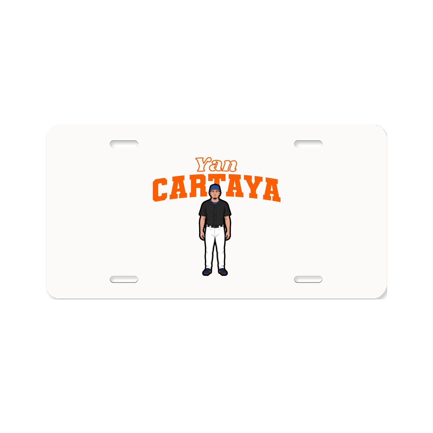License Plate — Name Arch in Classic