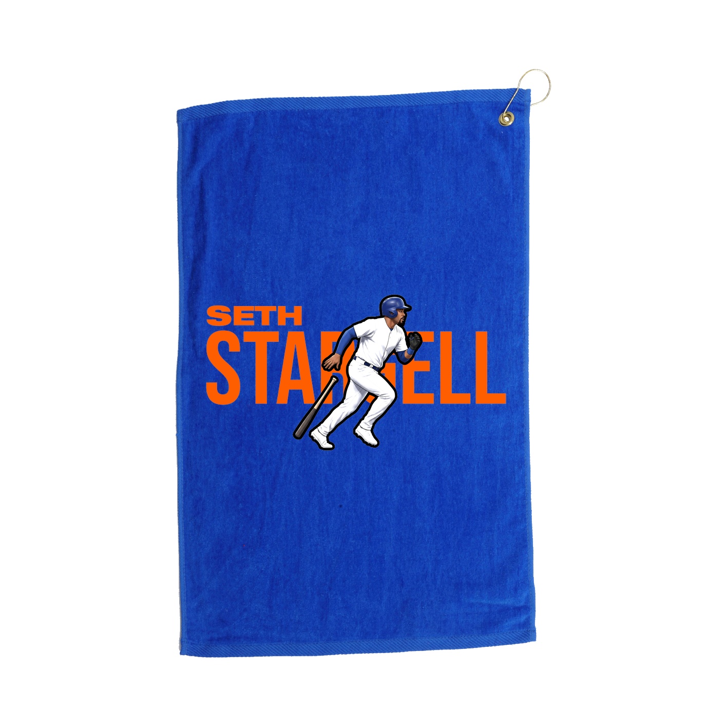 Golf Towel — Player Name in Royal