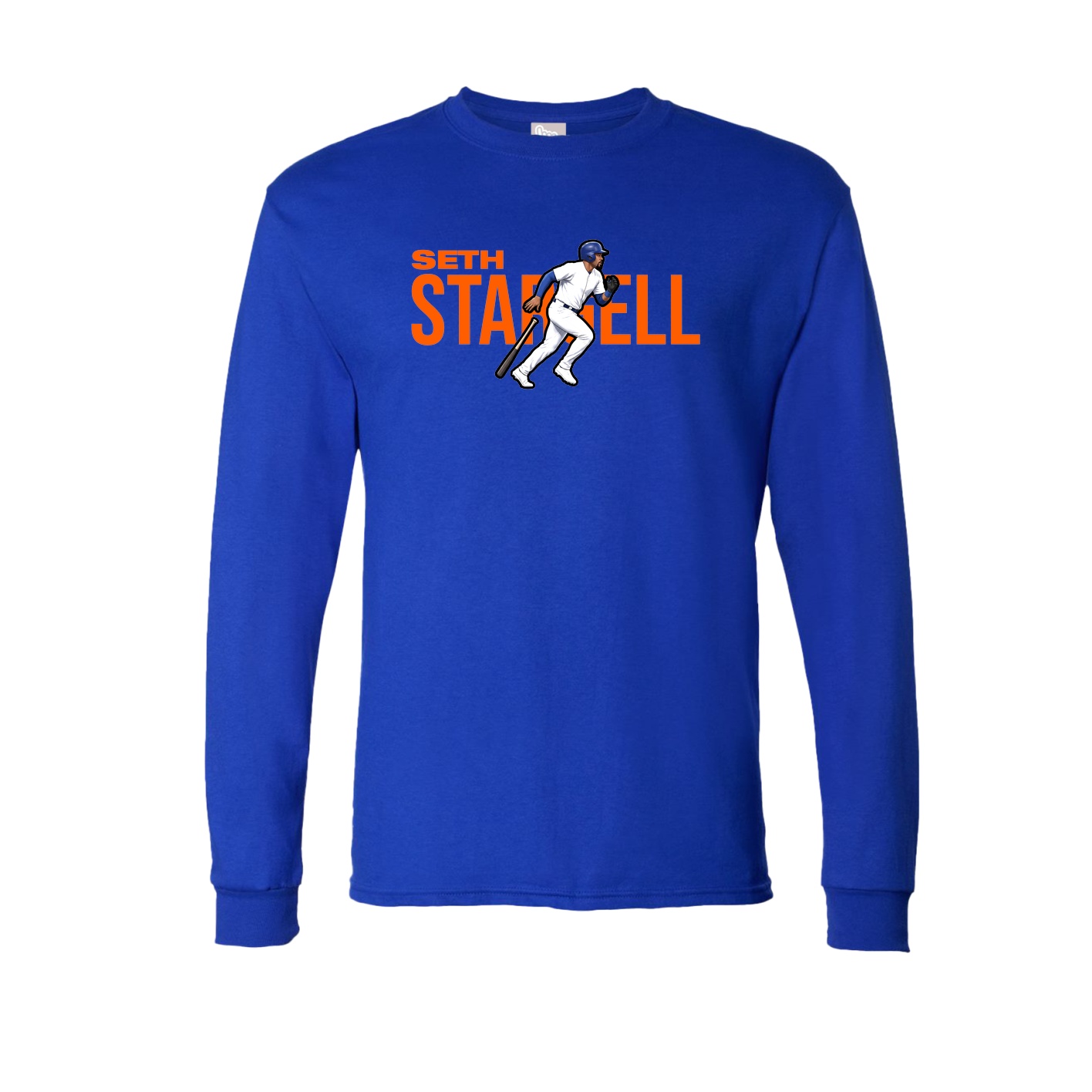 Long Sleeve Tee — Player Name in Royal