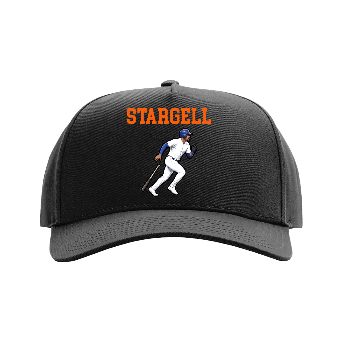 Full Fabric Five-Panel Champ Cap — Shirsey in Black