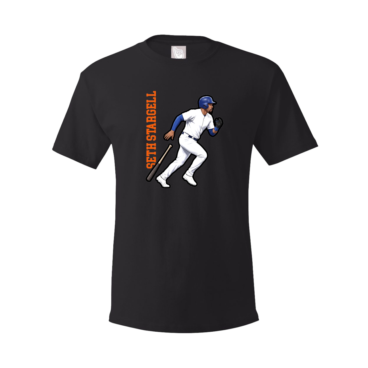 Tee — Name Vertical in Black