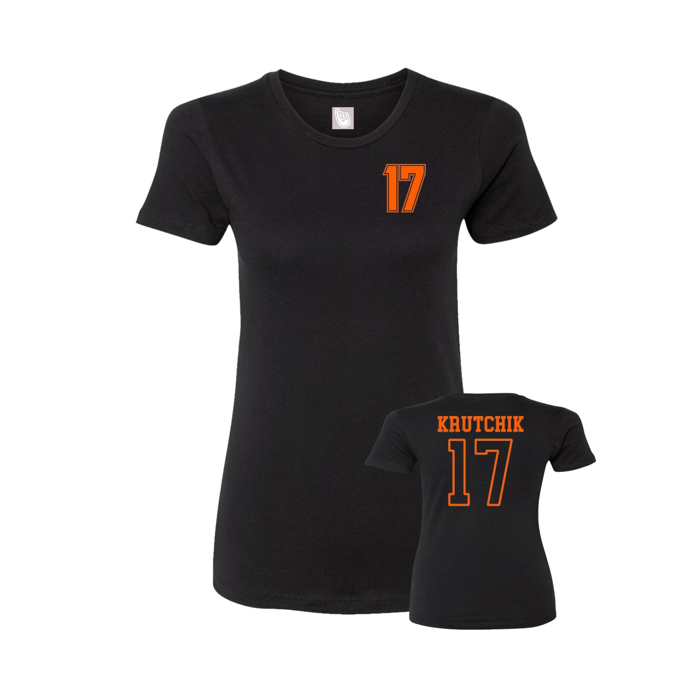 Womens Tee — Chest Back in Black
