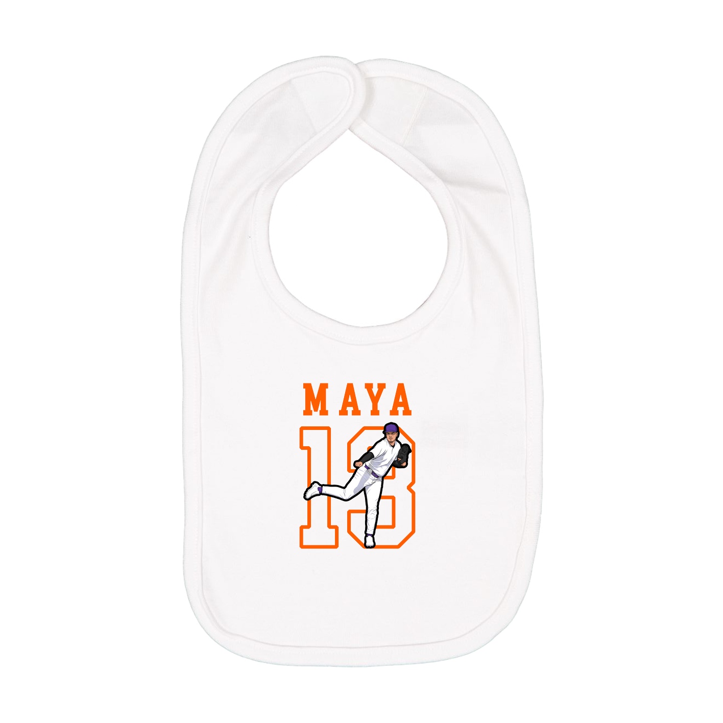 Infant Bib — Shirsey in White