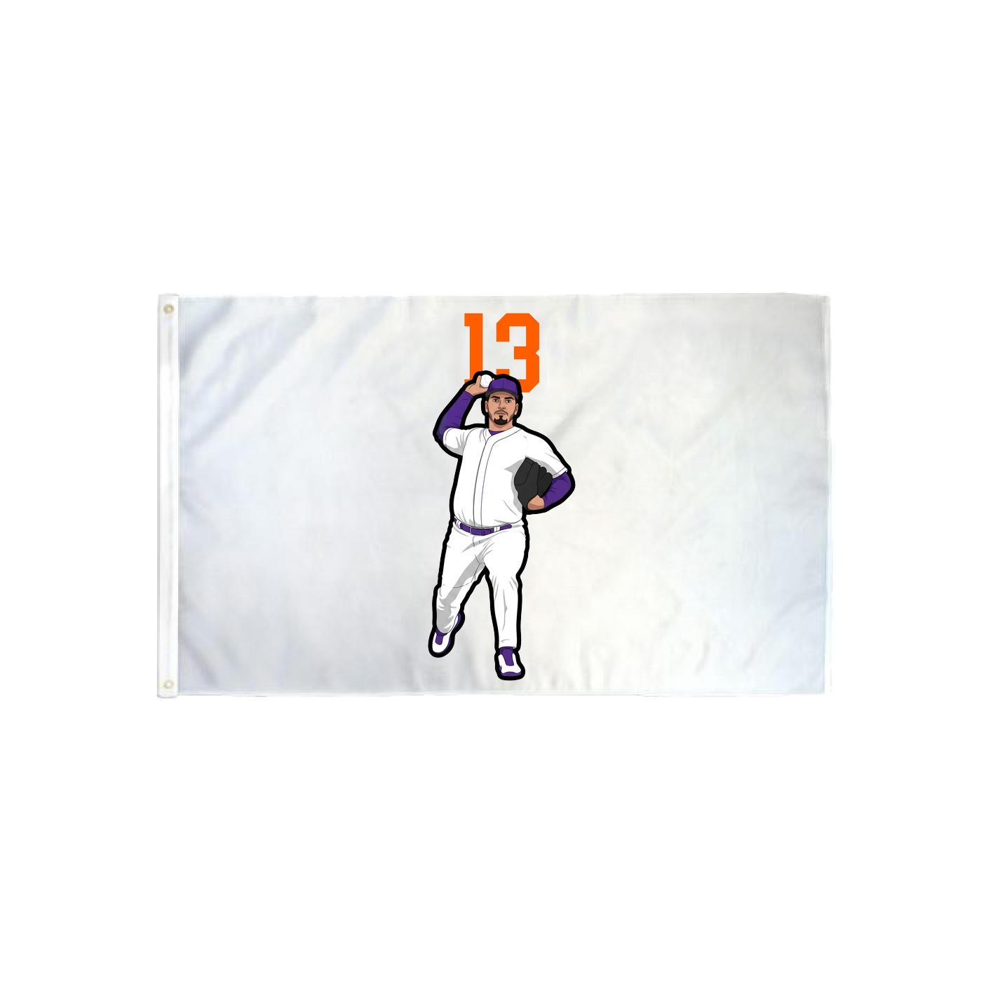 3x5 Flag — Number Top in Classic