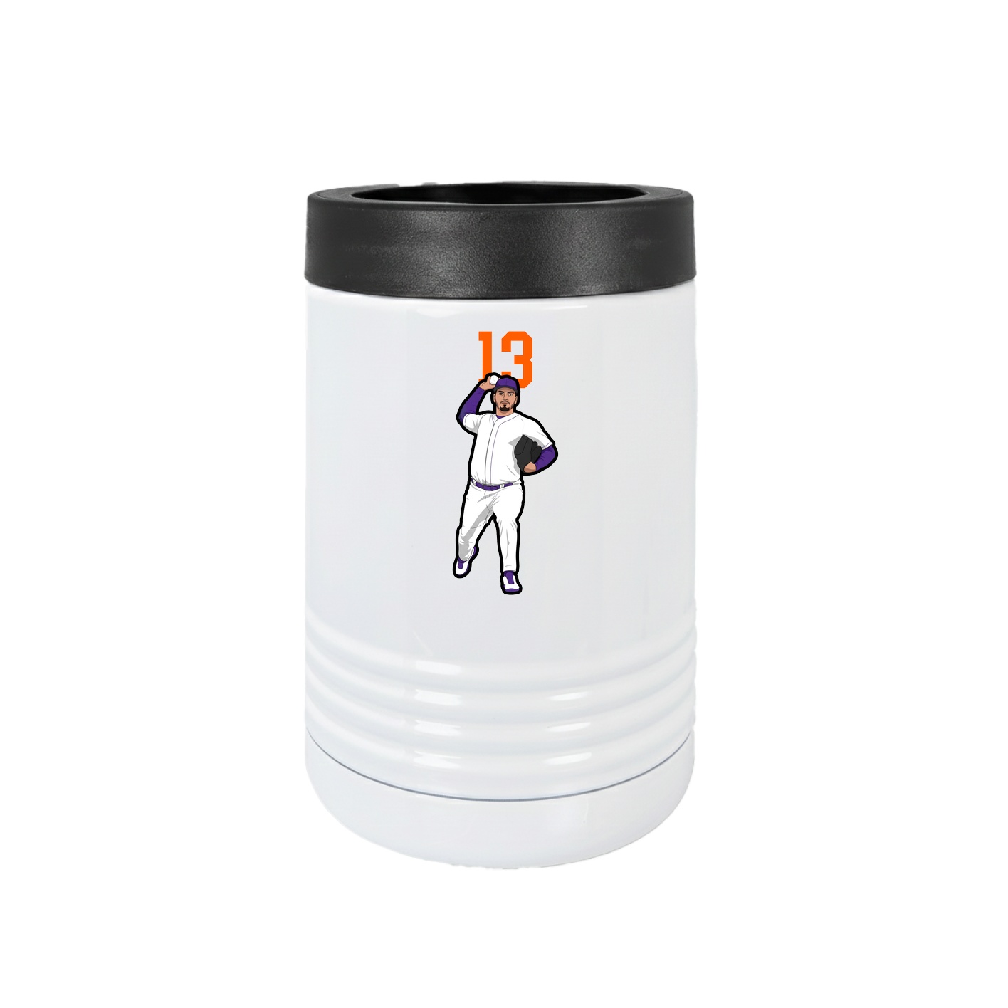 Beverage Holder — Number Top in White