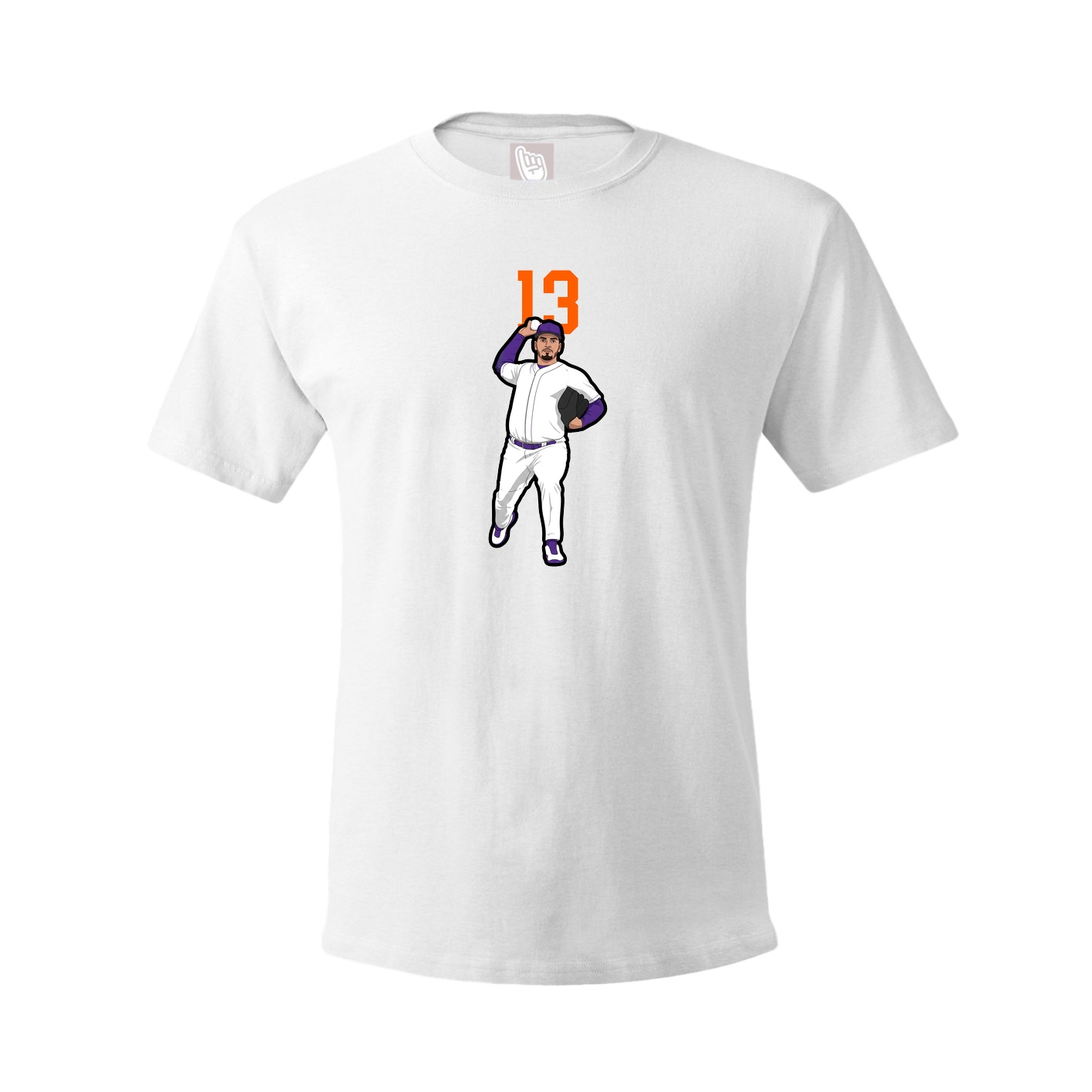 Tee — Number Top in White