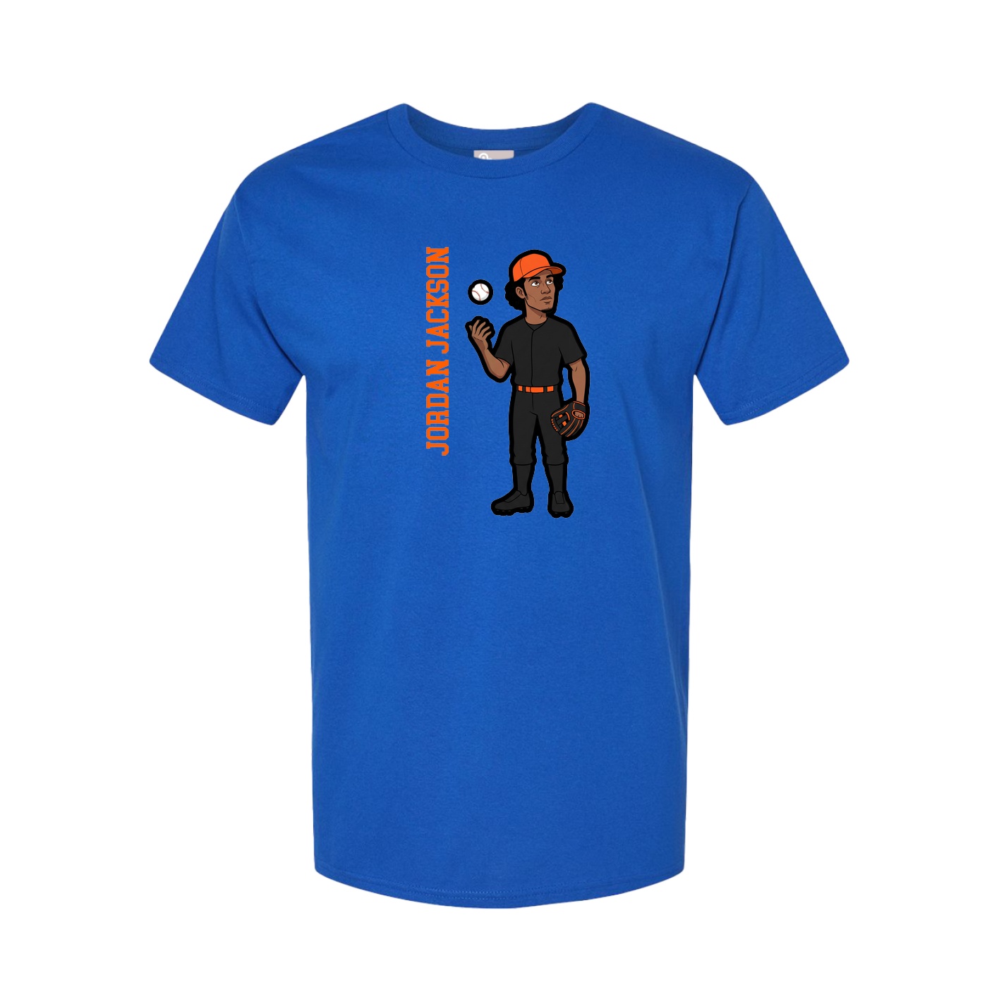 Tee — Name Vertical in Royal