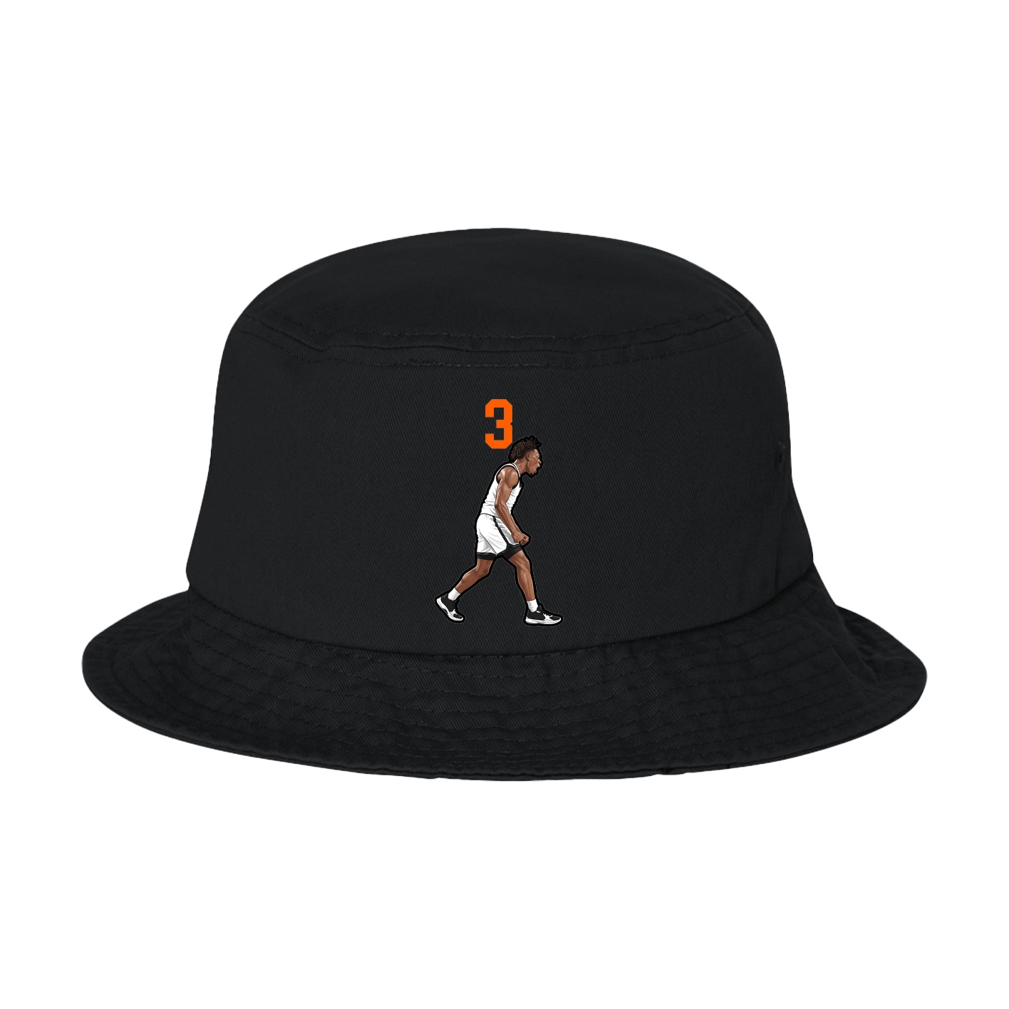 Bucket Cap — Number Top in Black