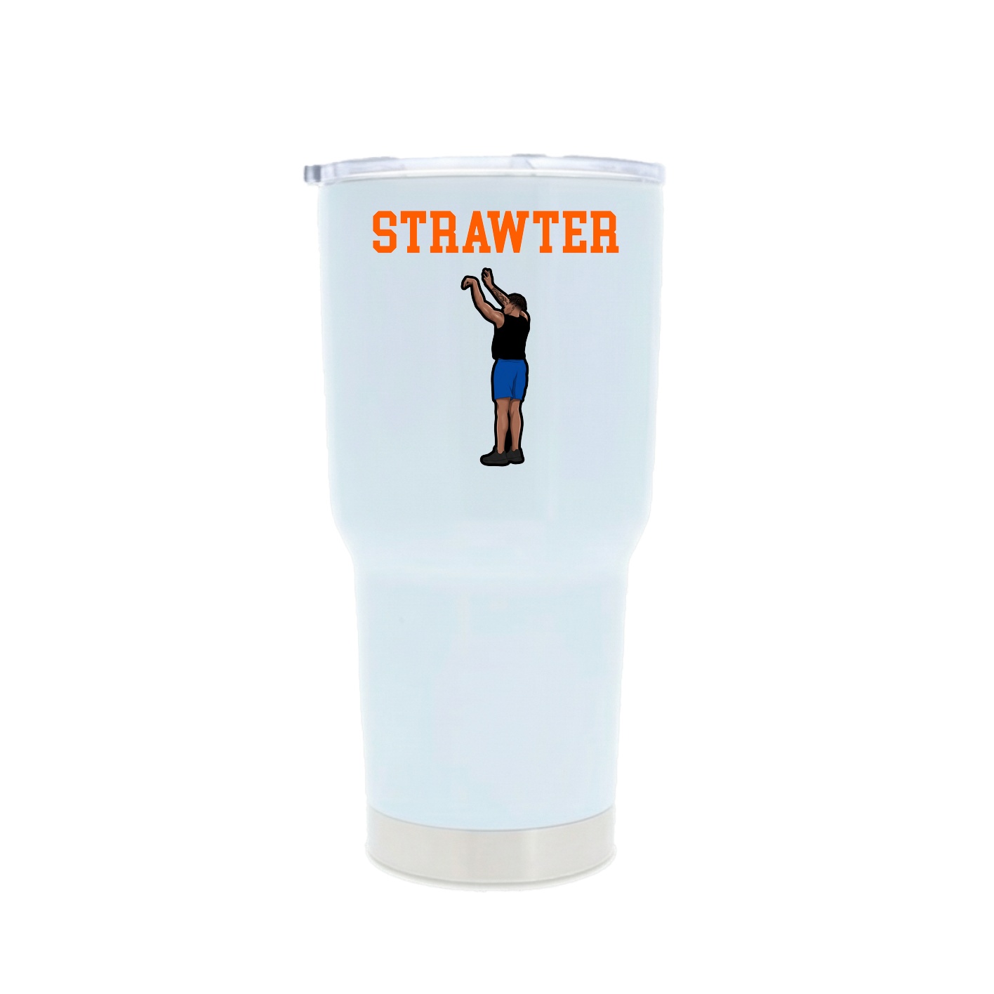 30oz Stainless Steel Tumbler — Shirsey in White